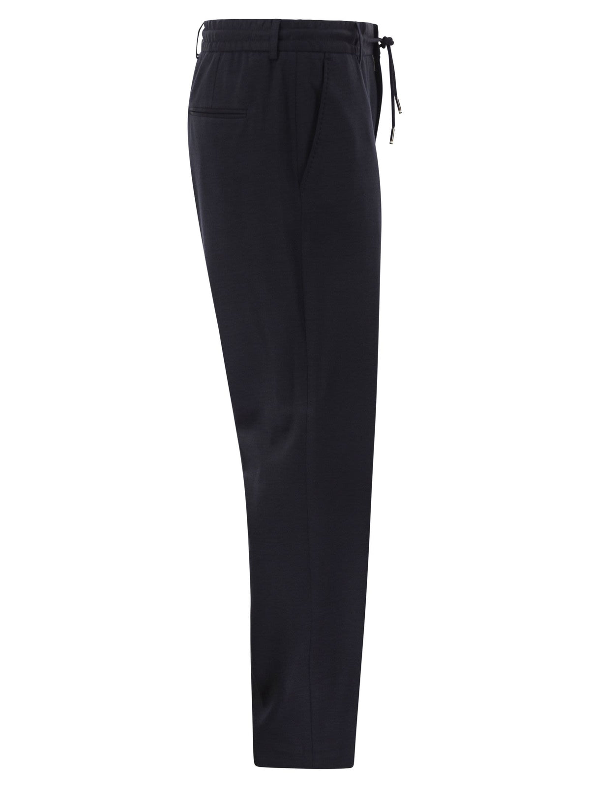 Boss Men Virgin Wool-Blend Drawstring Trousers BOSS