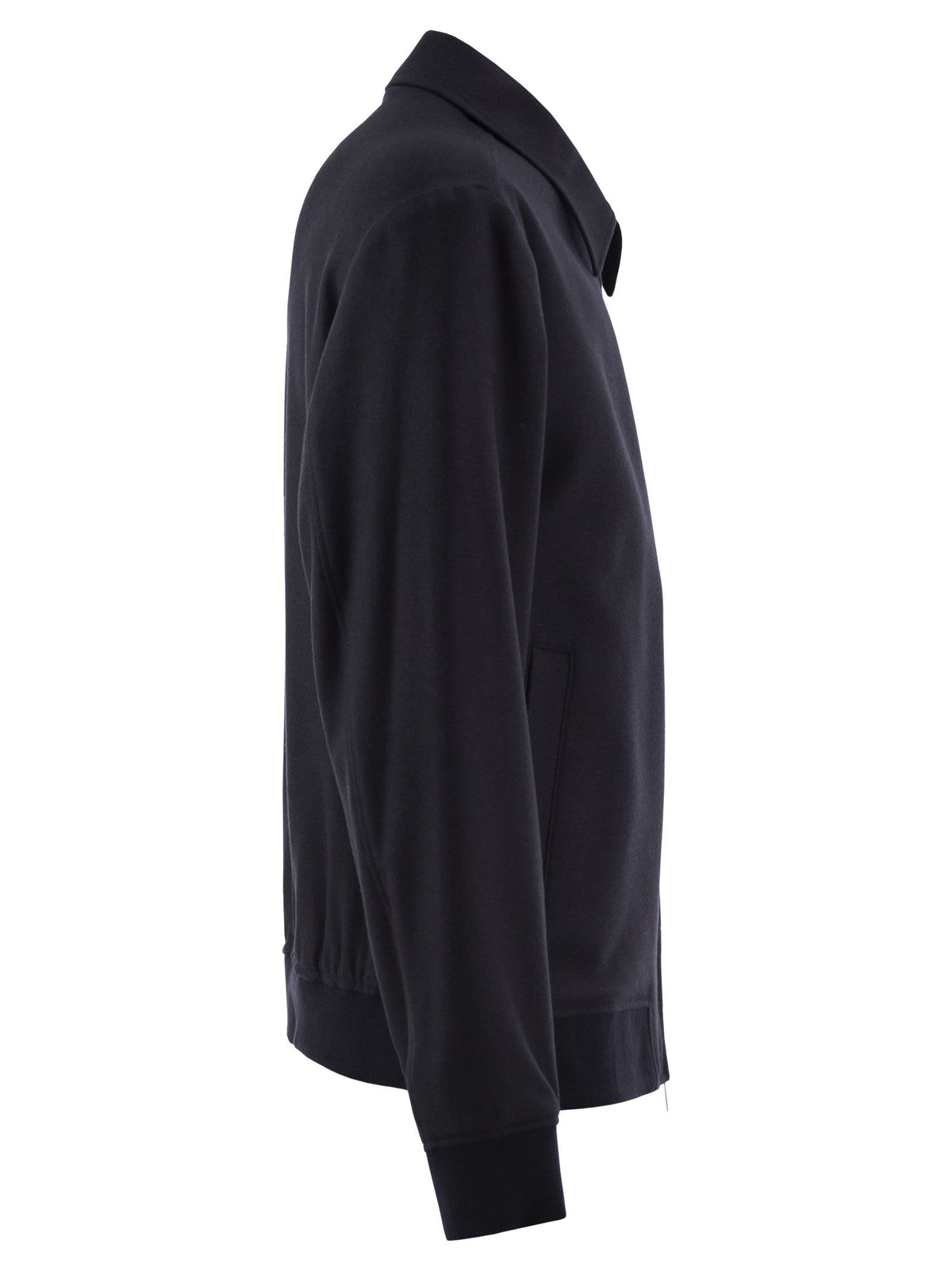 Boss Men Virgin Wool Blend Jacket With Zip BOSS