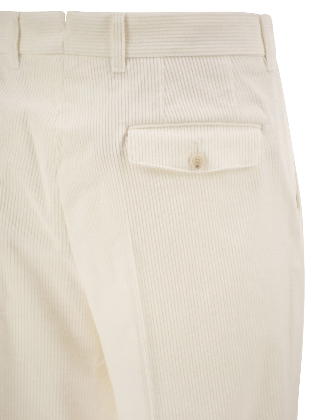 Boss Men Cotton And Cashmere Corduroy Trousers BOSS