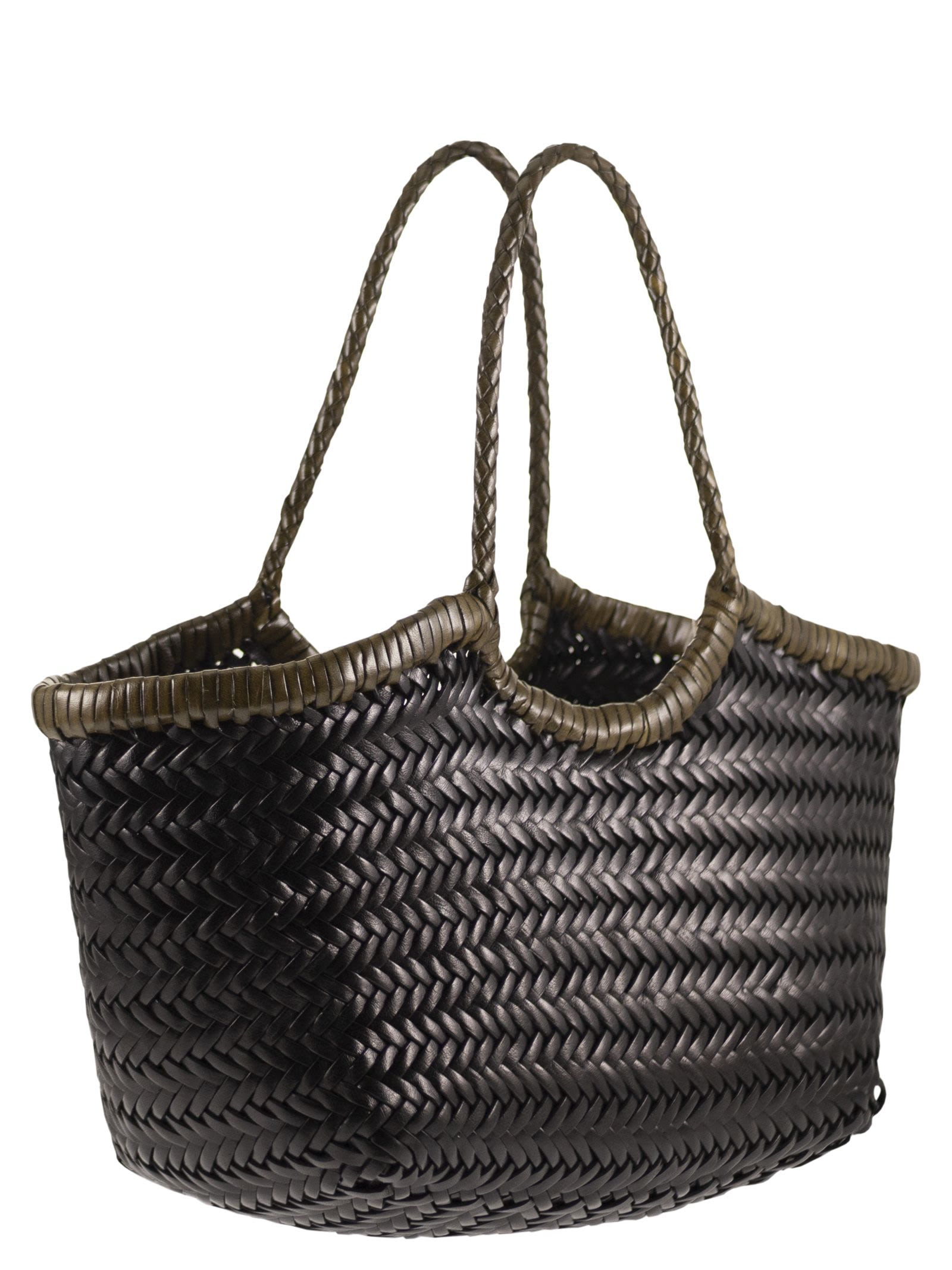 Dragon Diffusion Women Nantucket - Two-Tone Woven Buffalo Calfskin Bag DRAGON DIFFUSION