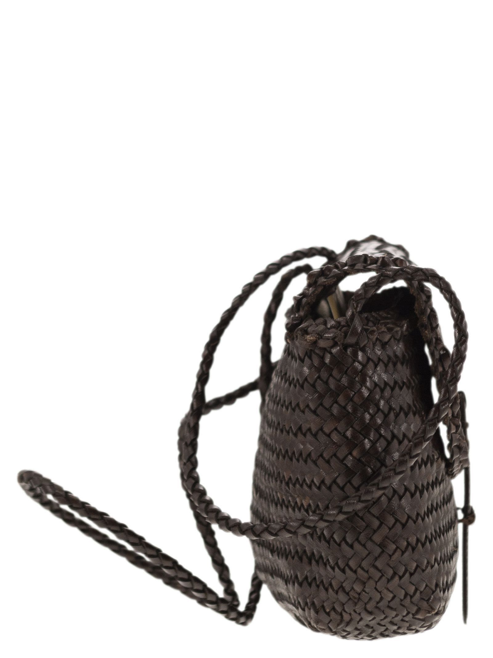 Dragon Diffusion Women Mini City Bag - Woven Leather Bag DRAGON DIFFUSION