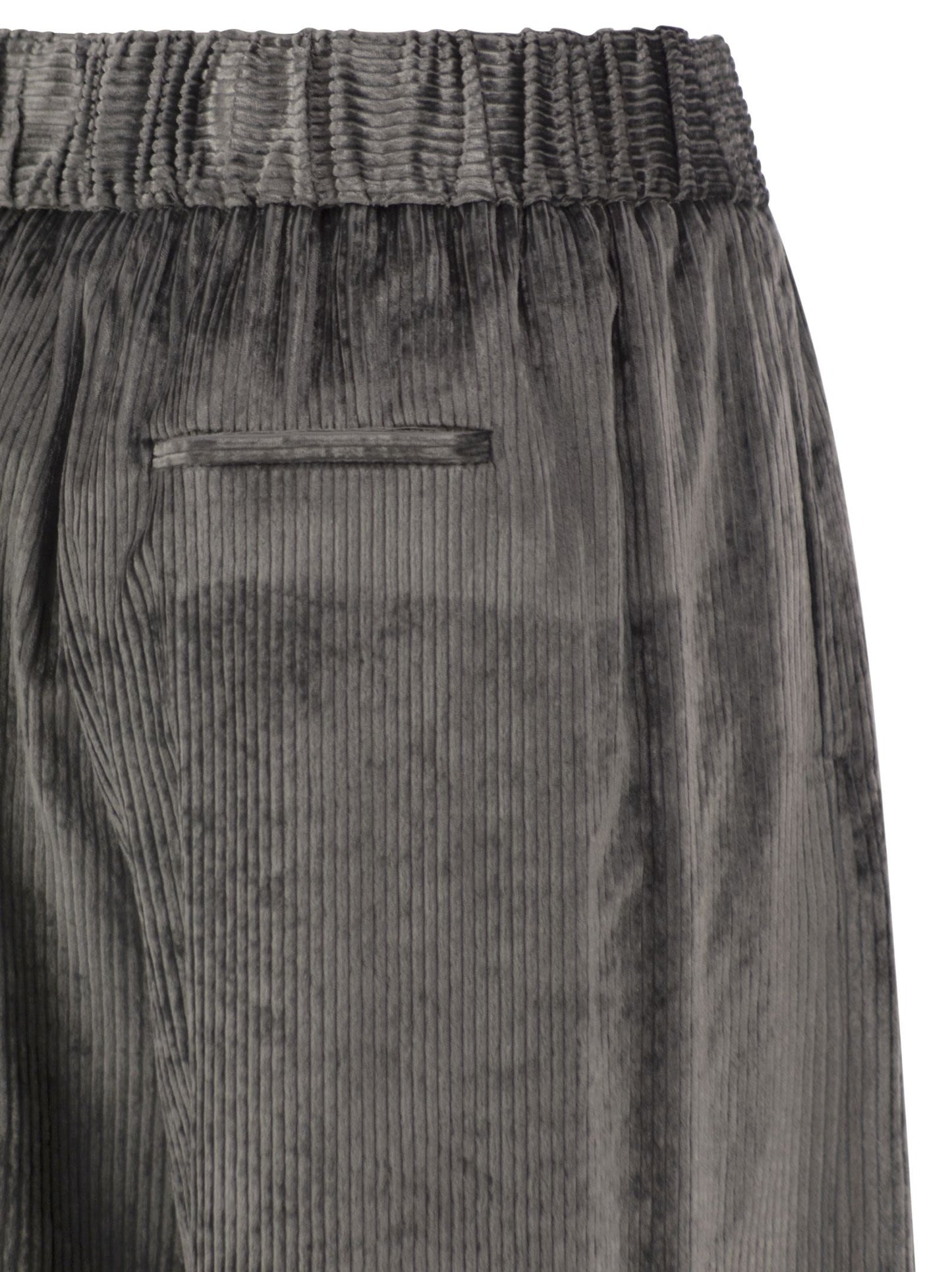 Peserico Women Wide-Leg Corded Velvet Trousers PESERICO