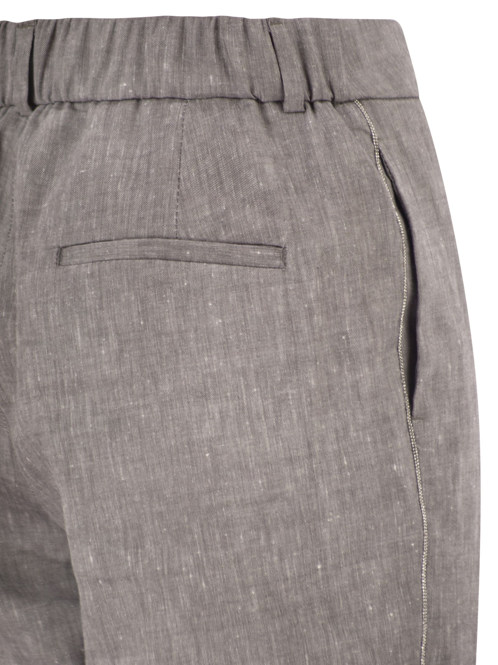 Peserico Women Wool Blend Flannel Trousers PESERICO