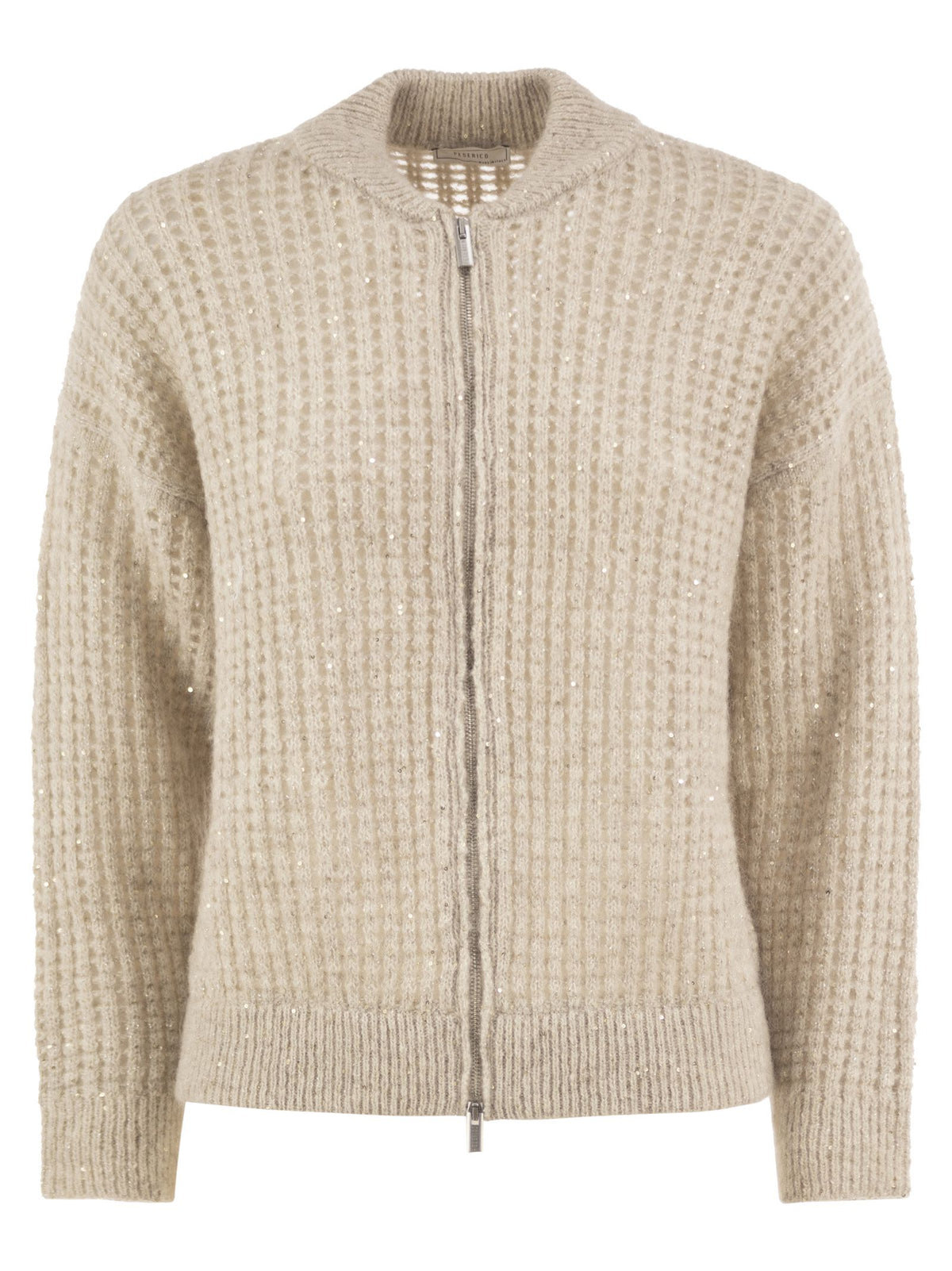 Peserico Women Waffle-Knit Cardigan With Sequins PESERICO