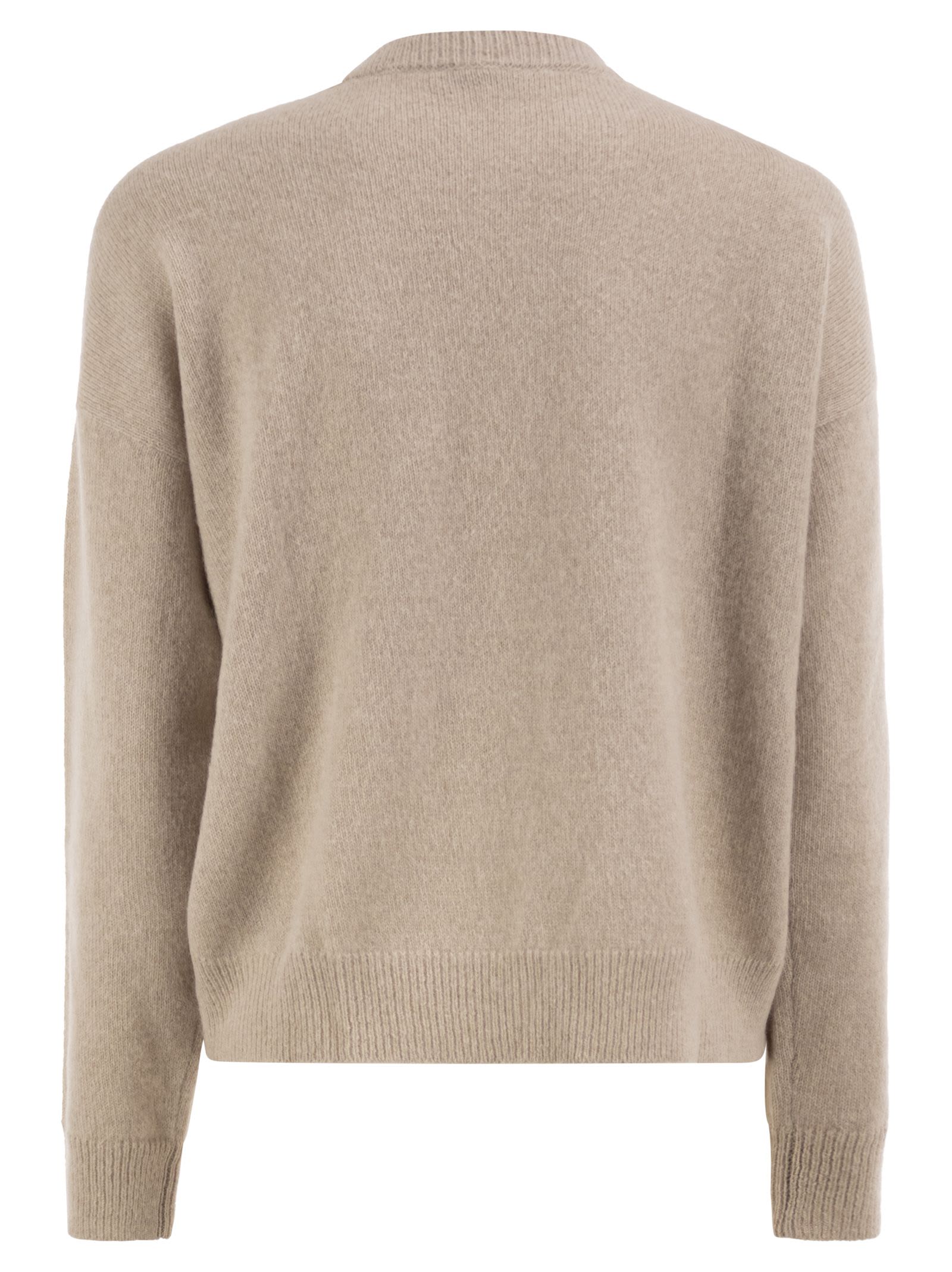 Peserico Women Crew-Neck Jumper With Sequins In Alpaca Blend PESERICO