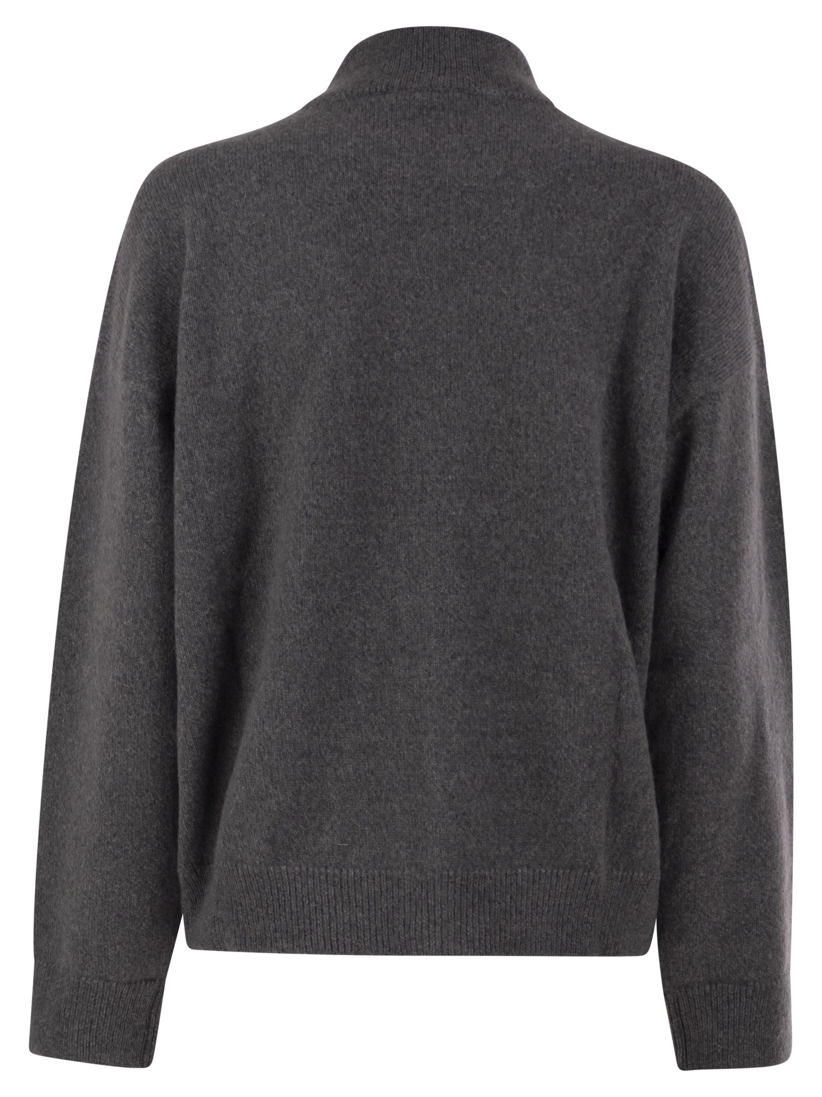 Peserico Women Knitted Cardigan With Sequins And Two-Way Zip PESERICO