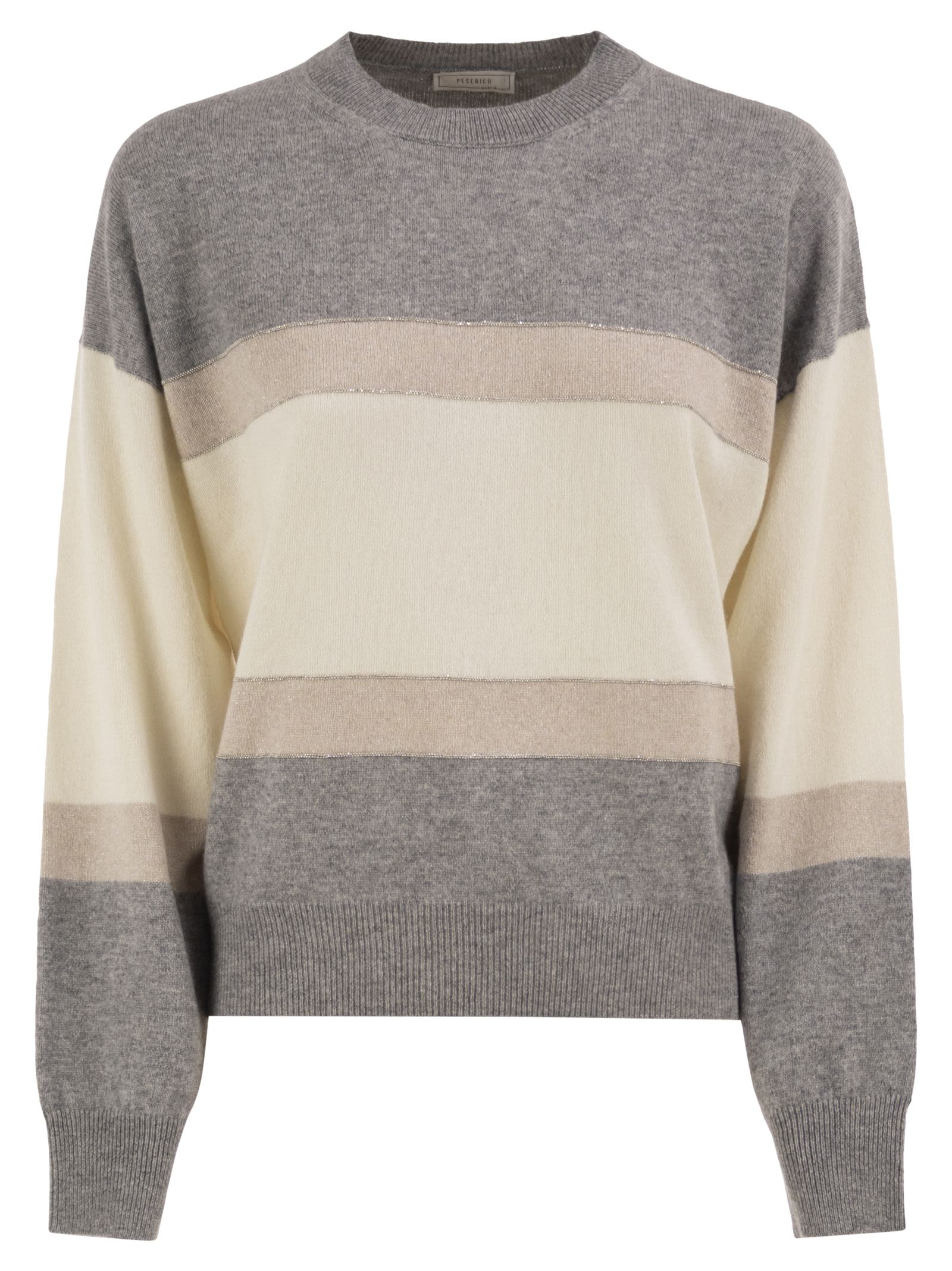 Peserico Women Colour-Block Virgin Wool, Silk And Cashmere Jumper PESERICO