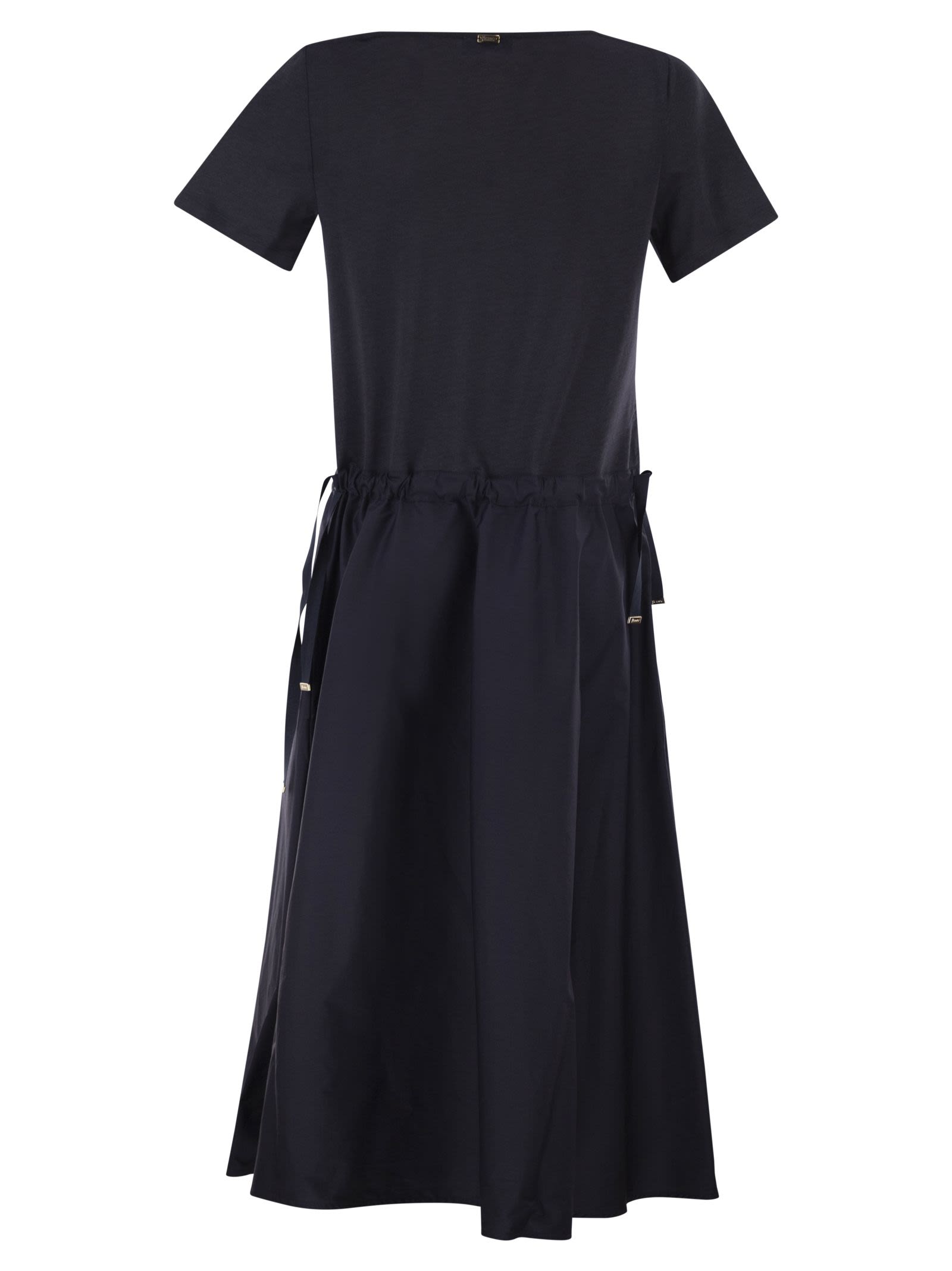 Herno Women Jersey And Poplin Combination Dress HERNO