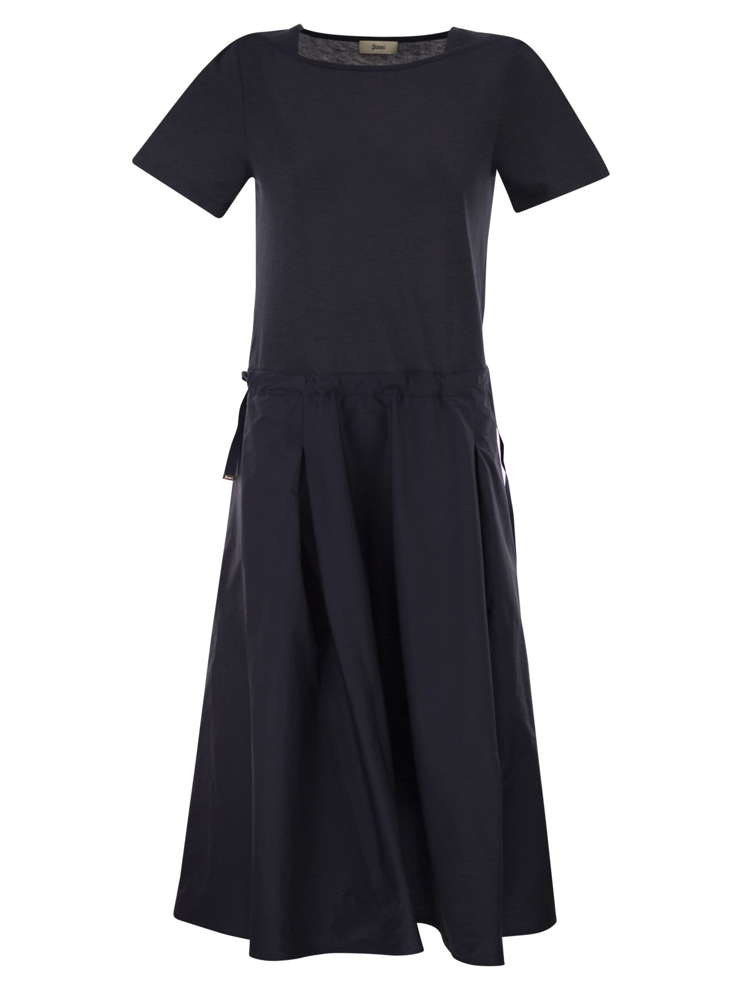 Herno Women Jersey And Poplin Combination Dress HERNO