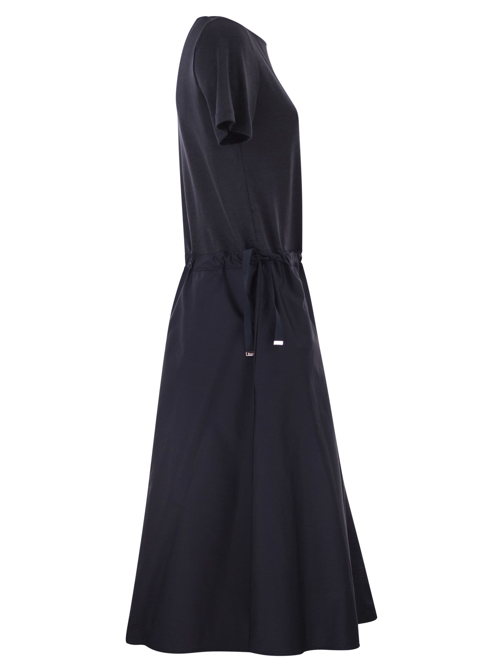 Herno Women Jersey And Poplin Combination Dress HERNO