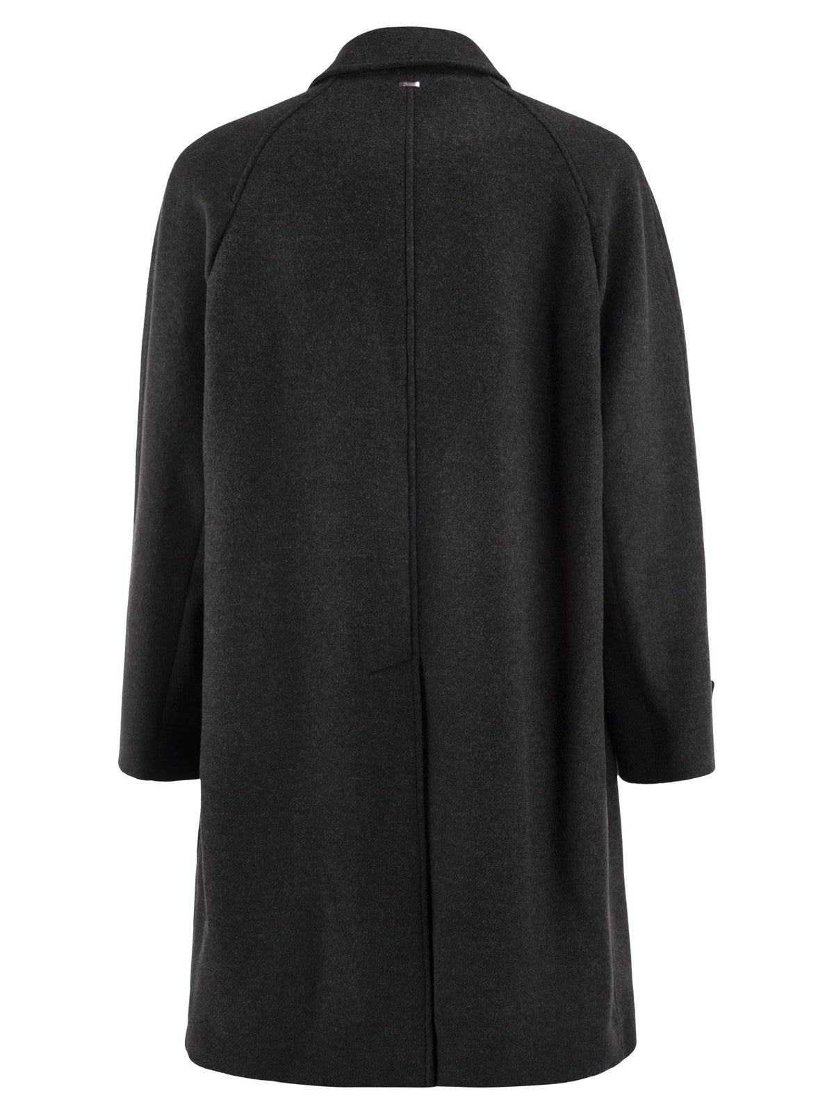 Herno Men Wool-Blend Coat With A Clean, Timeless Design HERNO