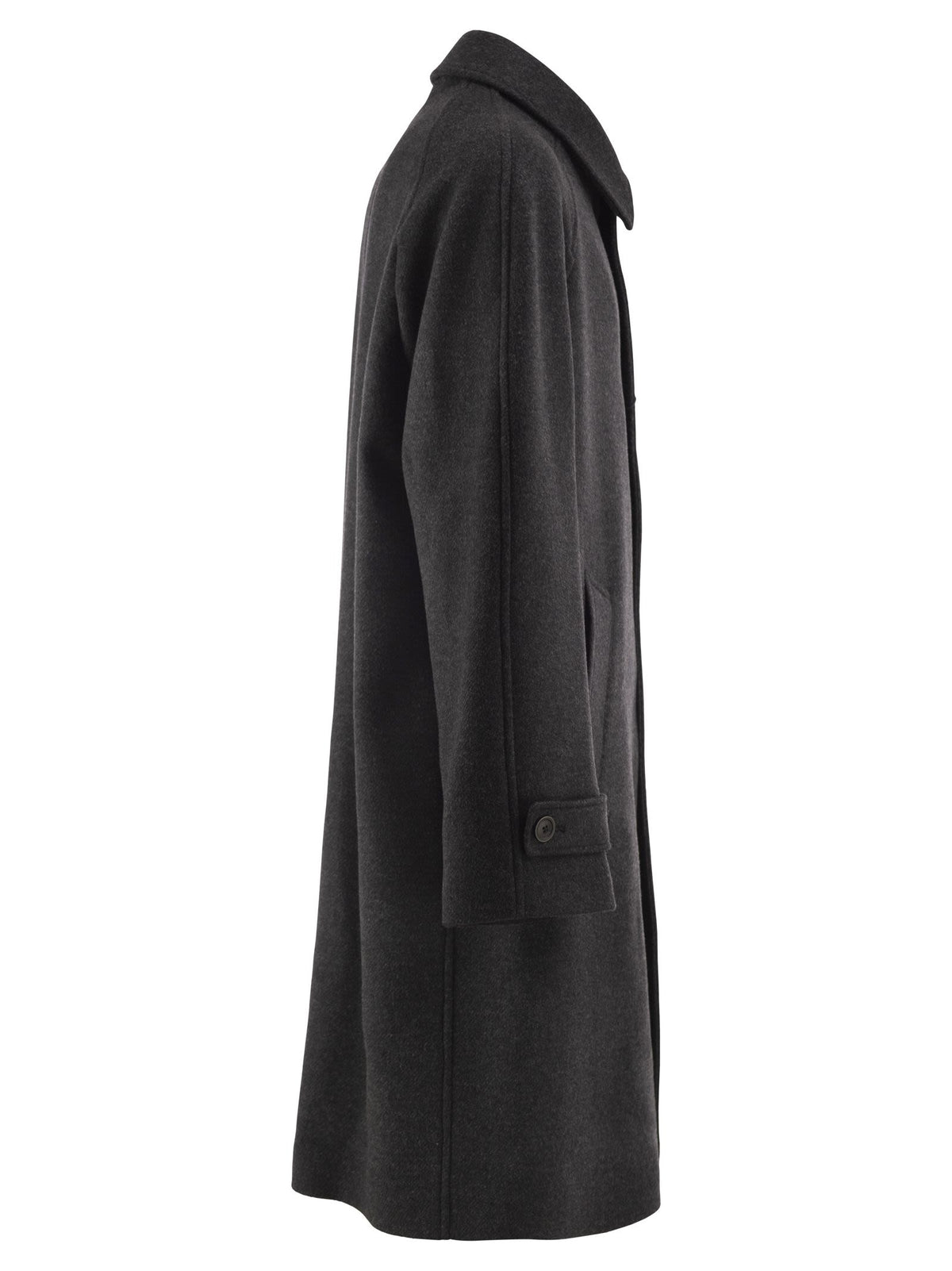 Herno Men Wool-Blend Coat With A Clean, Timeless Design HERNO