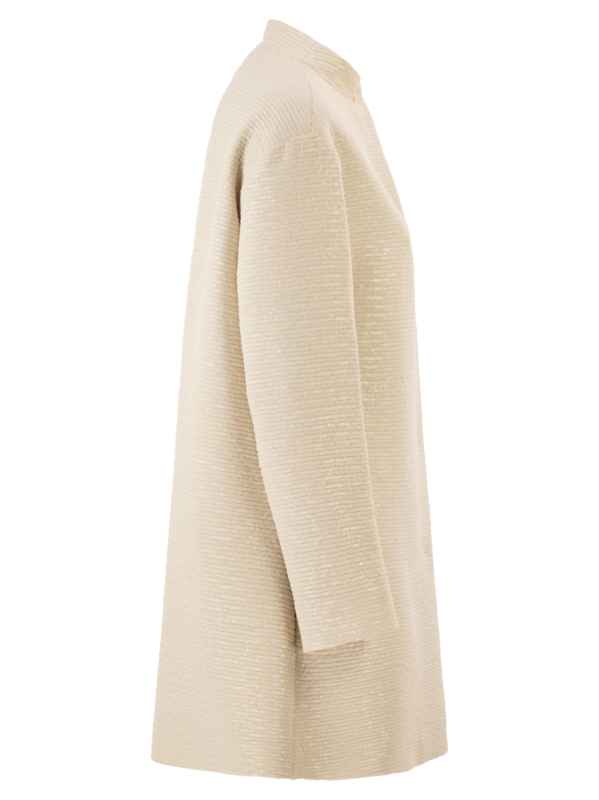 Herno Women Overcoat With All-Over Sequins HERNO