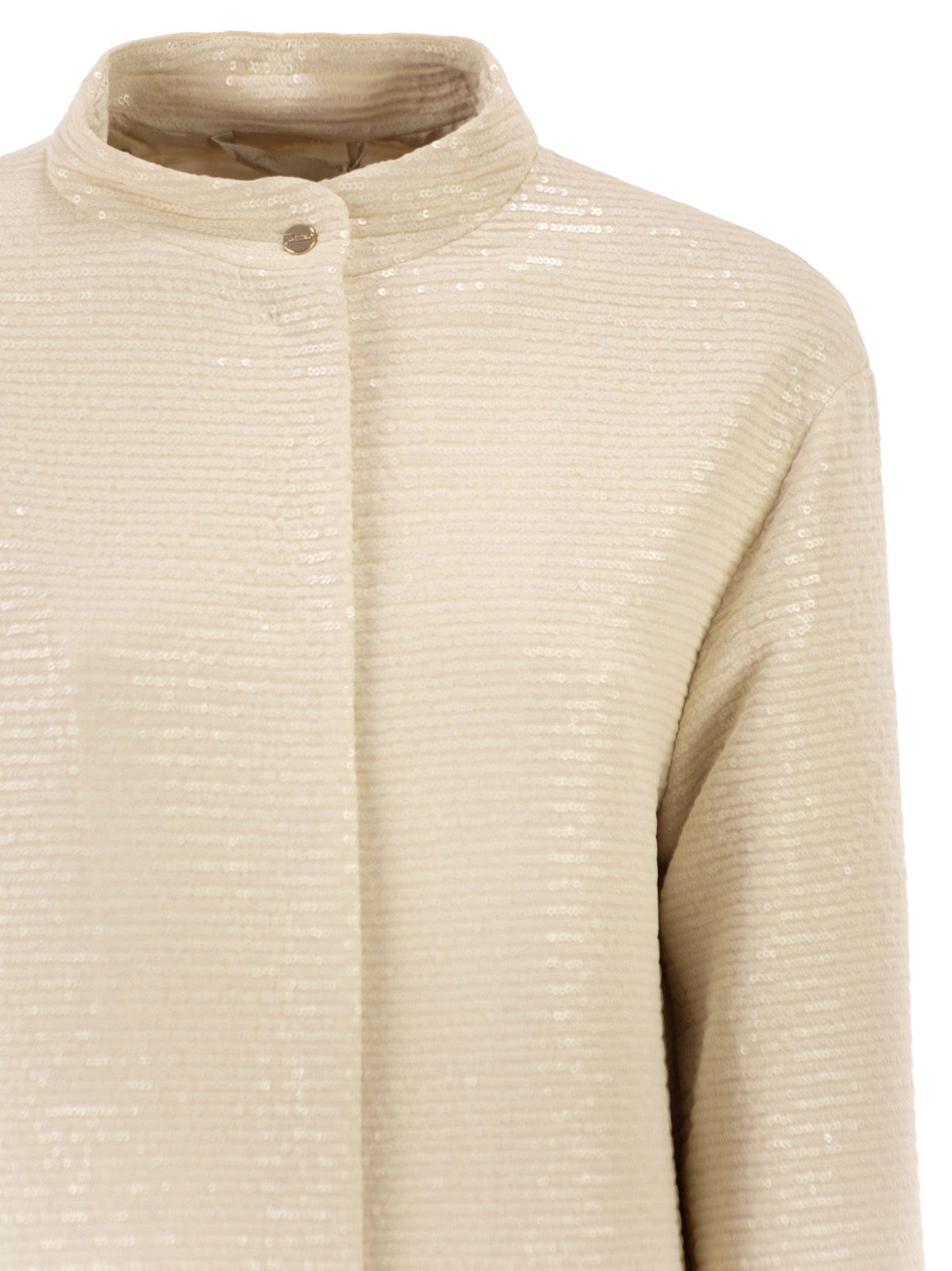 Herno Women Overcoat With All-Over Sequins HERNO