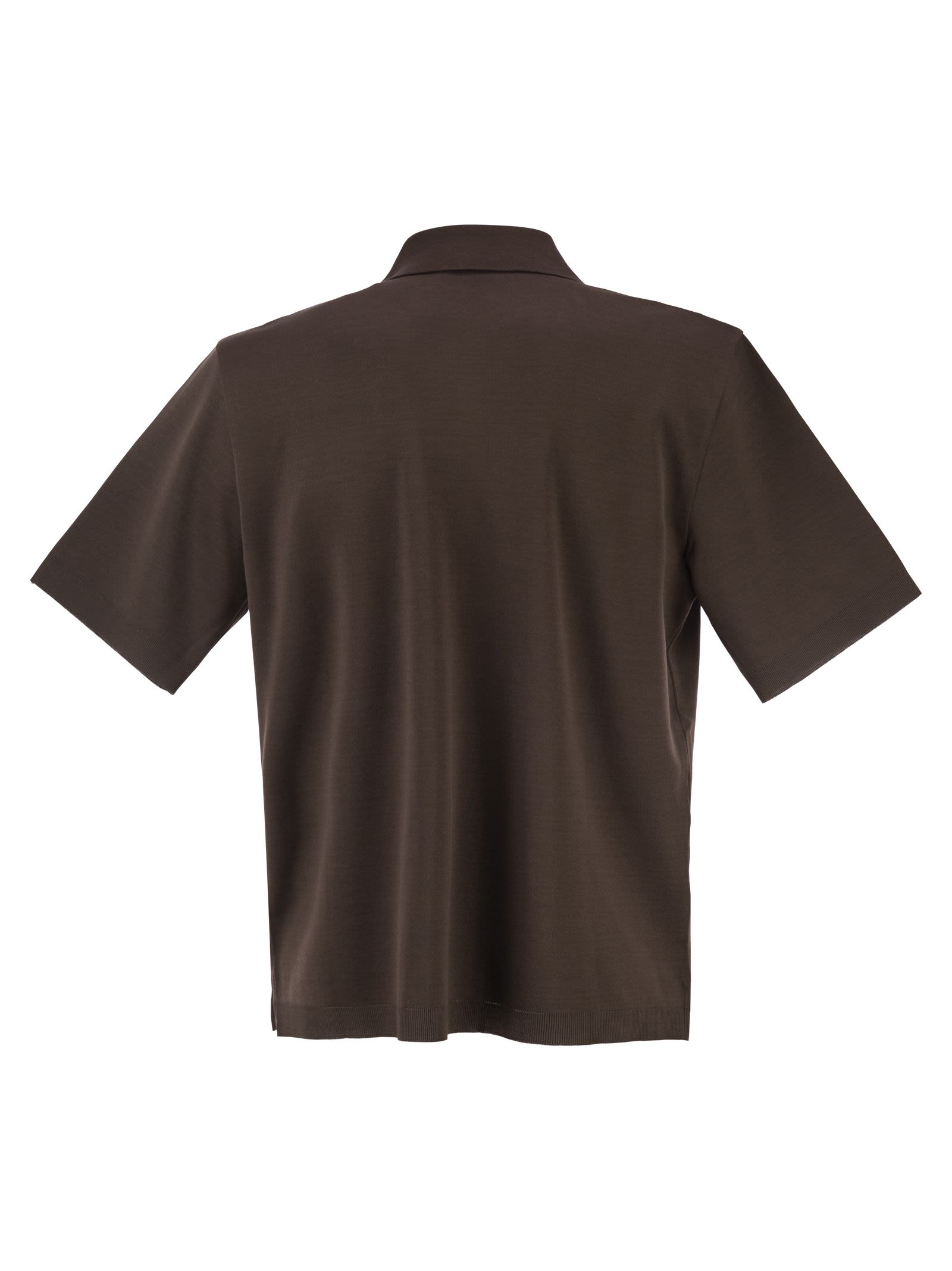 Herno Men Cotton Jersey Shirt With Chest Pocket HERNO
