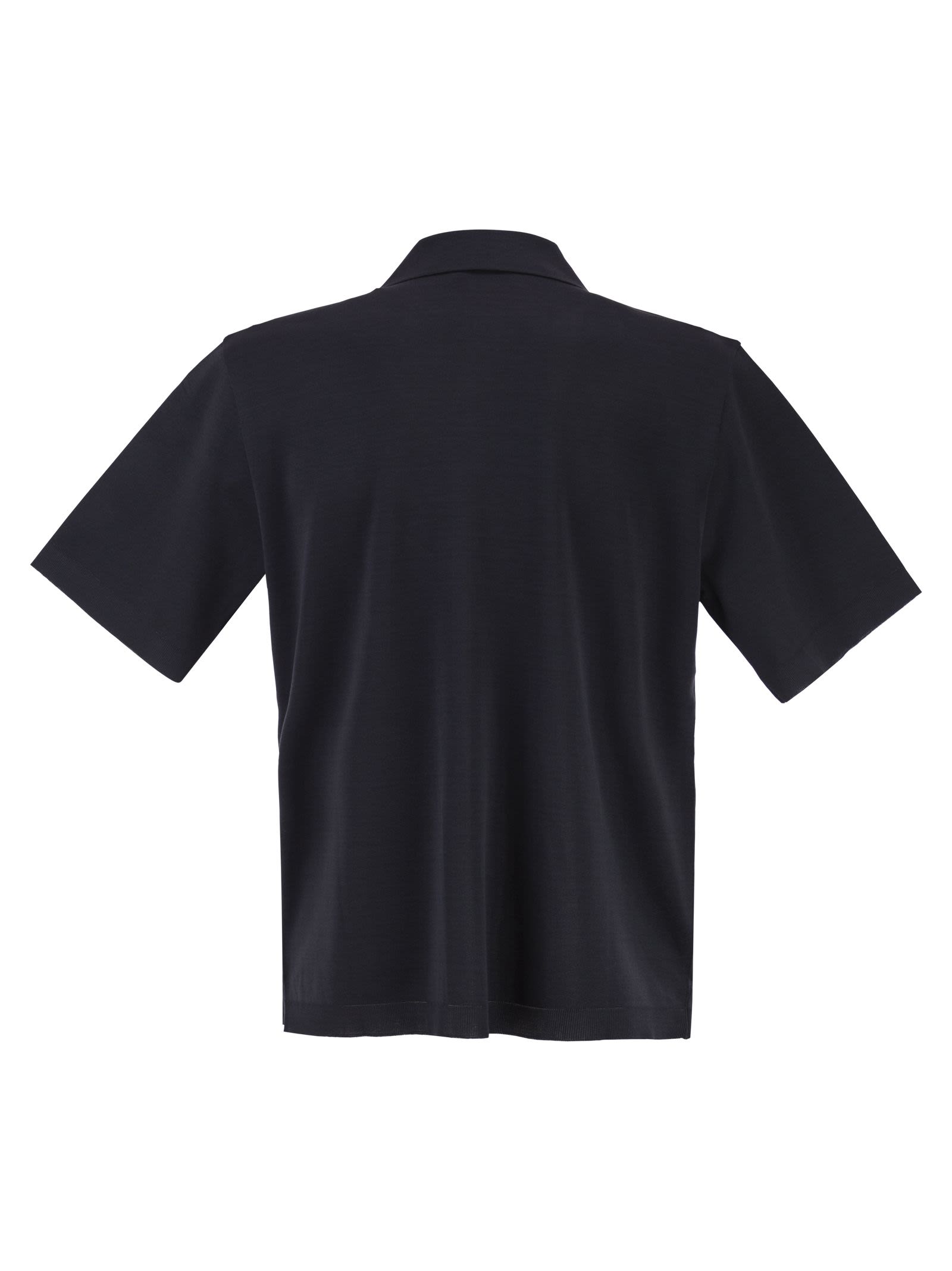 Herno Men Cotton Jersey Shirt With Chest Pocket HERNO