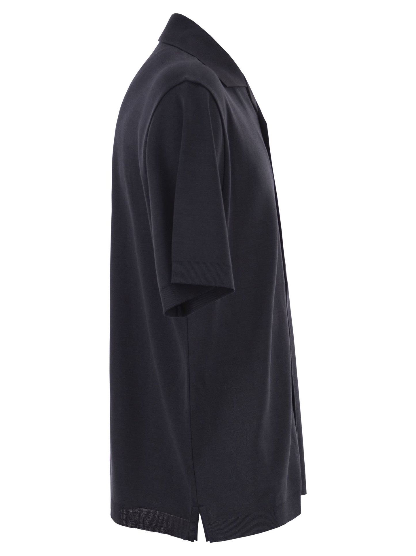 Herno Men Cotton Jersey Shirt With Chest Pocket HERNO