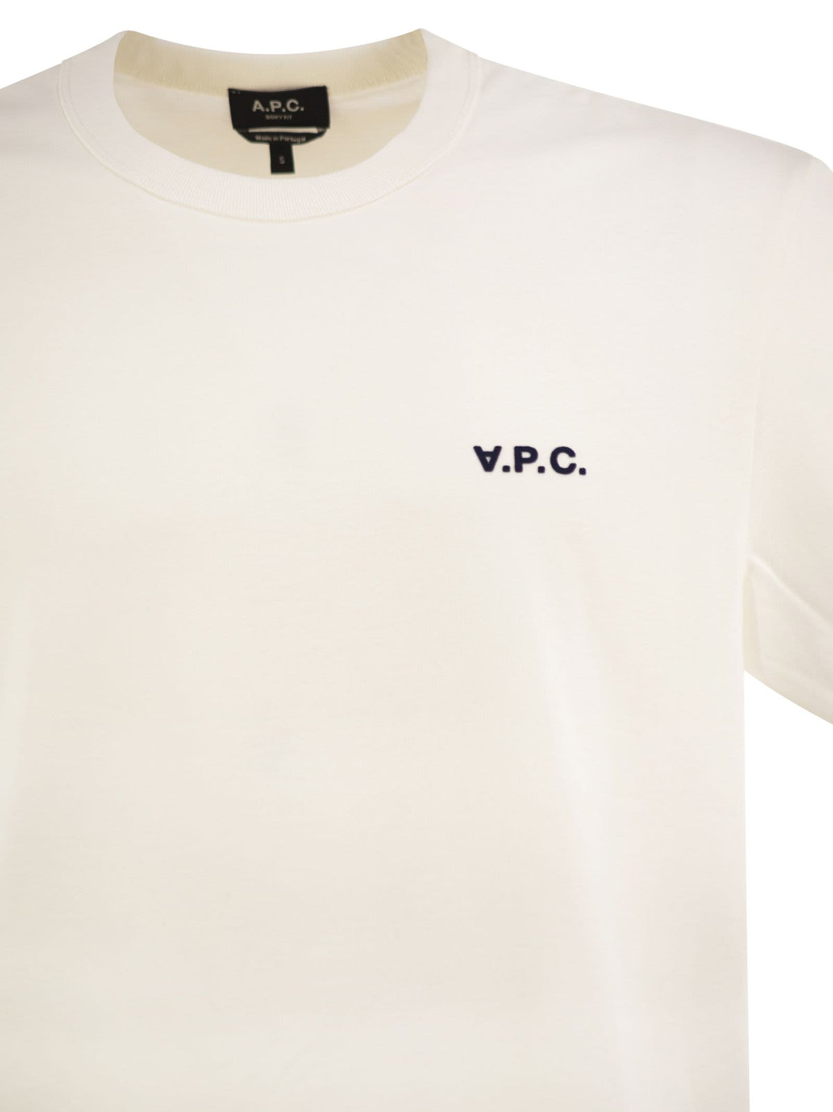 A.P.C. Men Organic Cotton T-Shirt With Logo A.P.C.