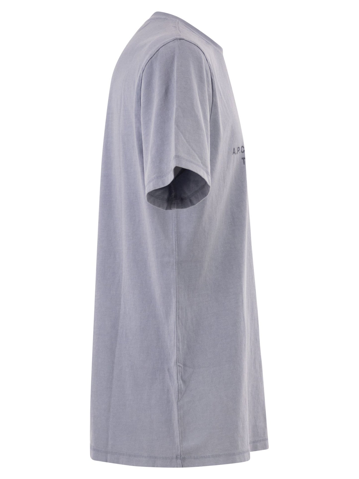 A.P.C. Men Organic Cotton T-Shirt With Logo Print A.P.C.