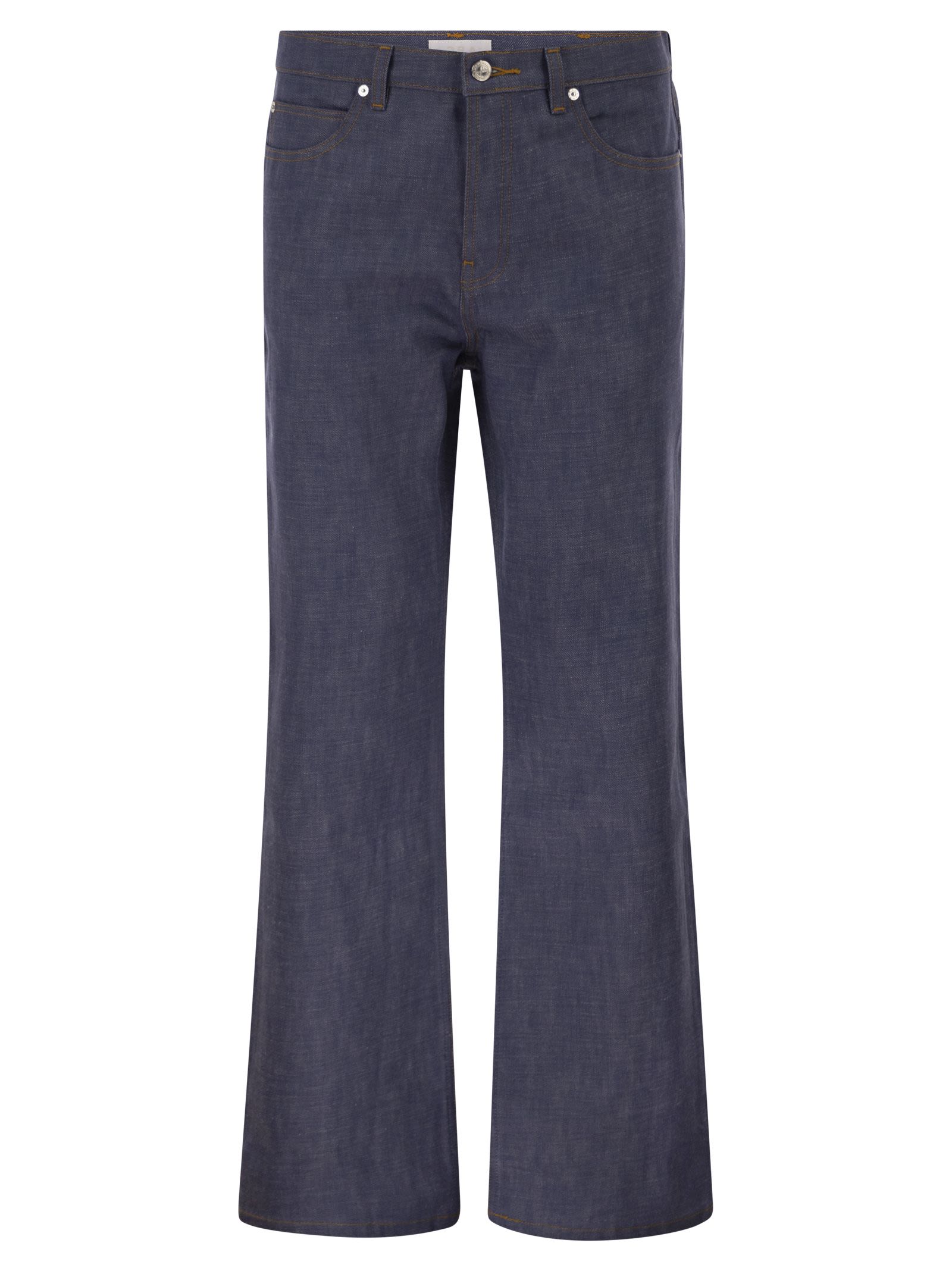 A.P.C. Men Cotton Denim Flared-Leg Jeans A.P.C.