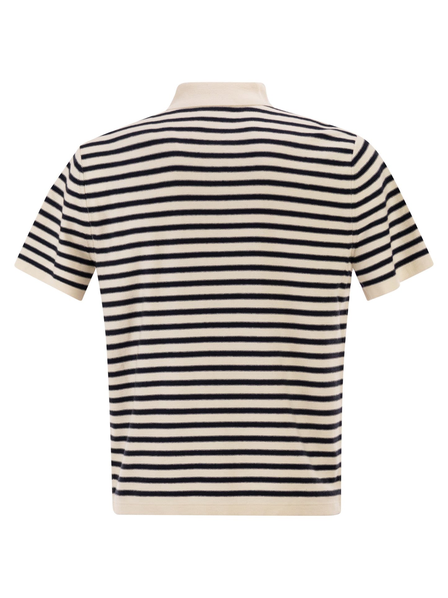 A.P.C. Men Eliot - Striped Polo Shirt In Cotton And Cashmere Blend A.P.C.
