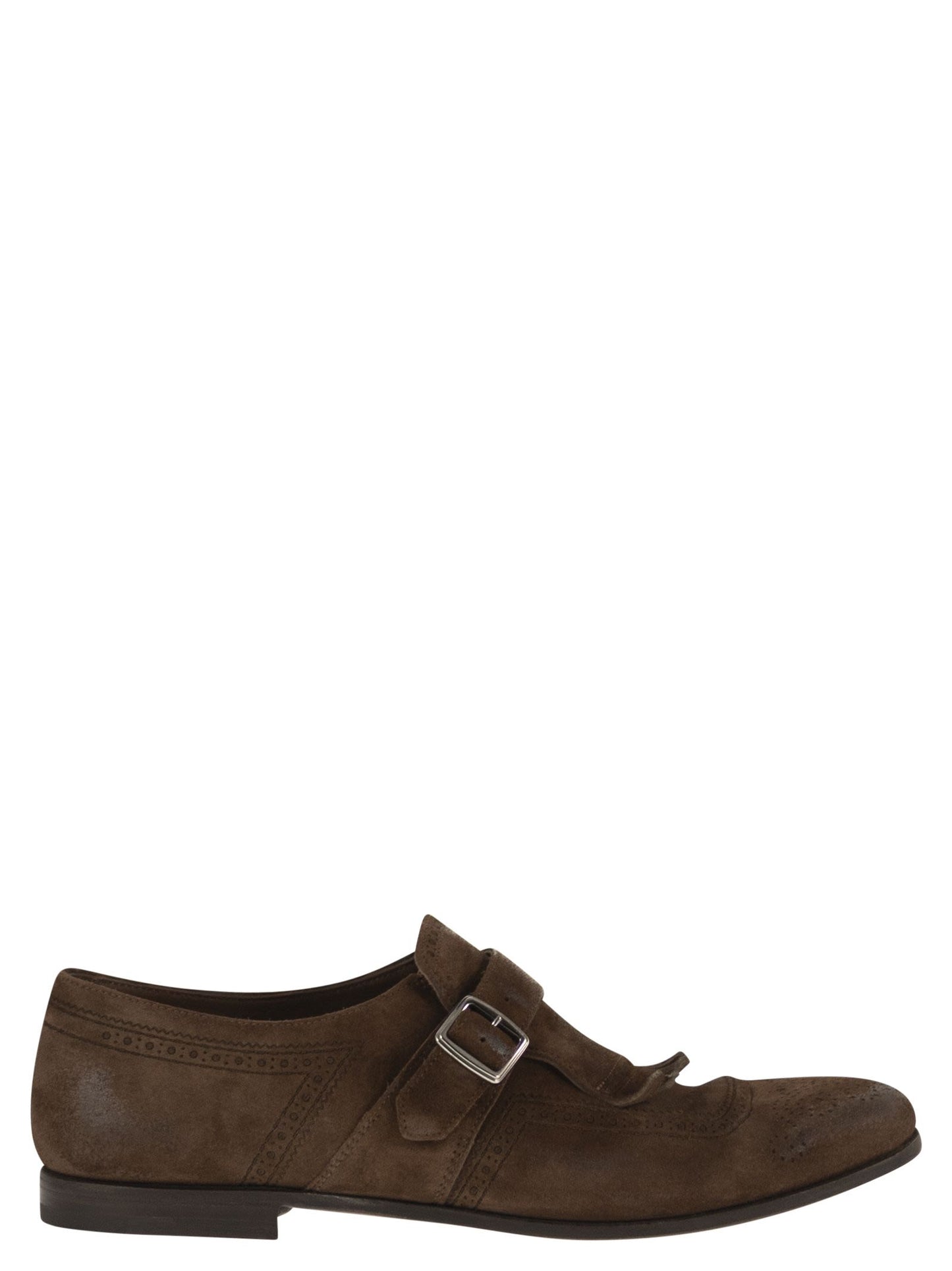 Church's Men Shanghai - Suede Monk Strap With Fringe Detail CHURCH'S