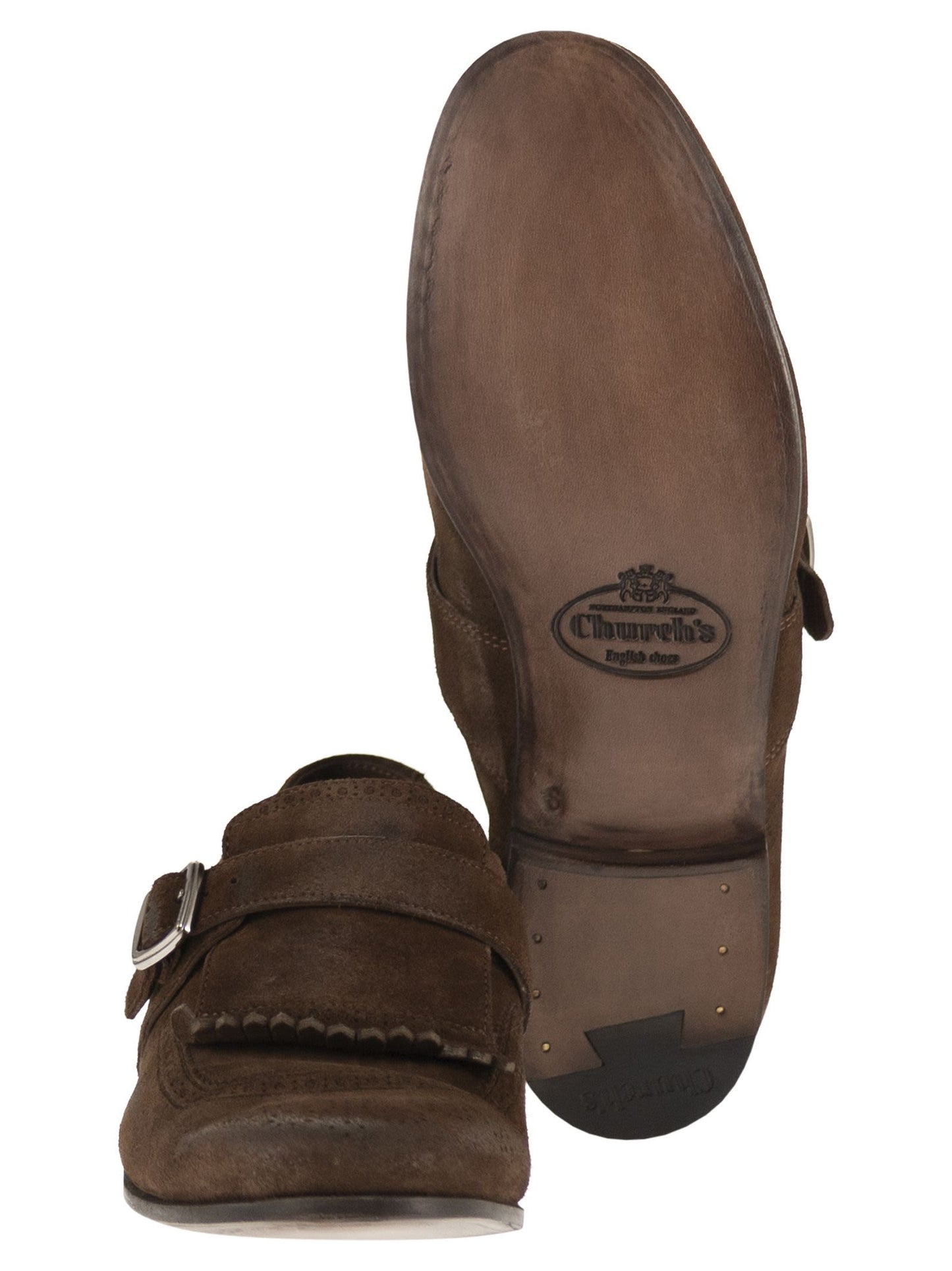 Church's Men Shanghai - Suede Monk Strap With Fringe Detail CHURCH'S