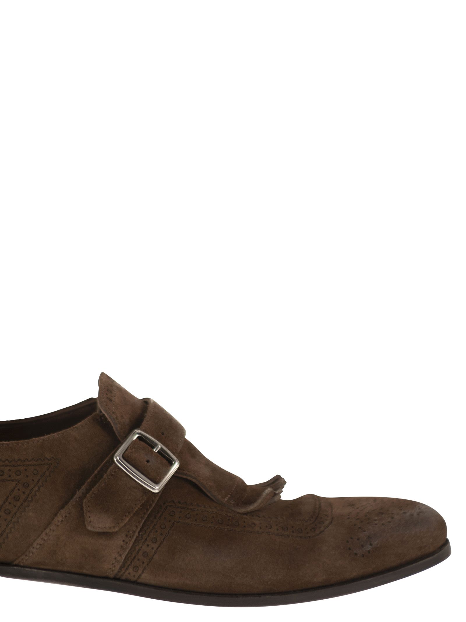 Church's Men Shanghai - Suede Monk Strap With Fringe Detail CHURCH'S