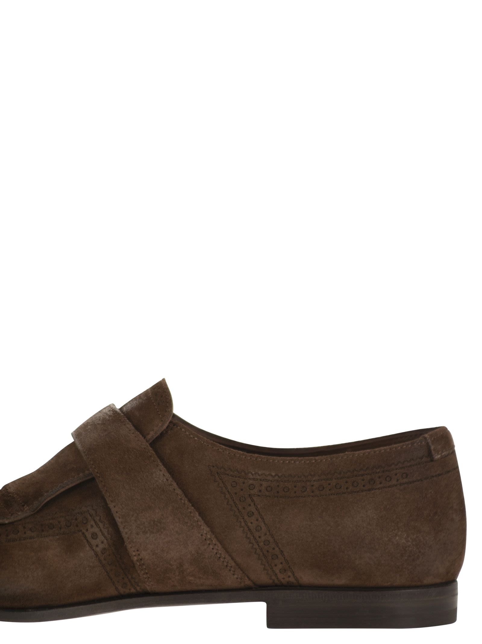 Church's Men Shanghai - Suede Monk Strap With Fringe Detail CHURCH'S