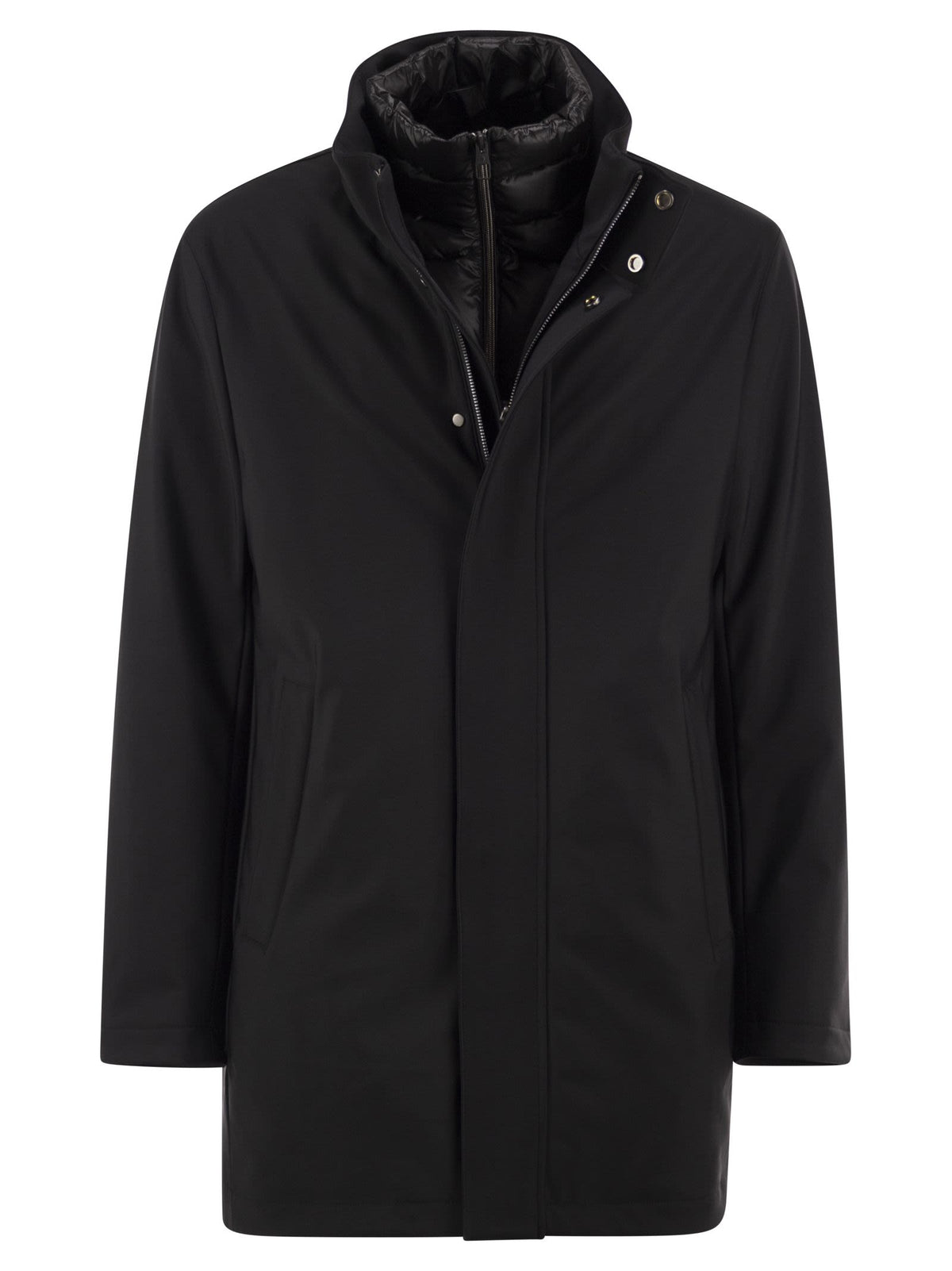 Montecore Men Stretch Technical Fabric Jacket With Detachable Inner Bib MONTECORE