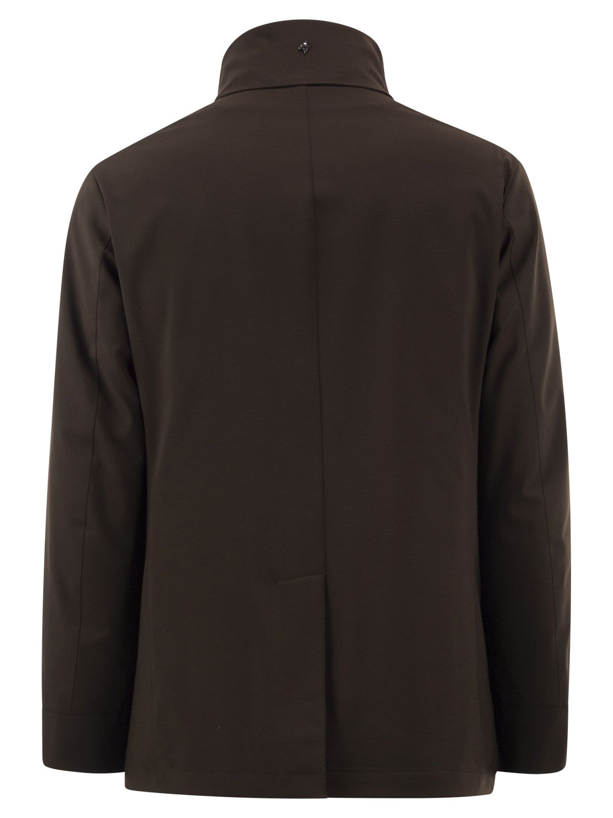 Montecore Men Double-Breasted Technical Fabric Jacket With Detachable Inner Bib MONTECORE