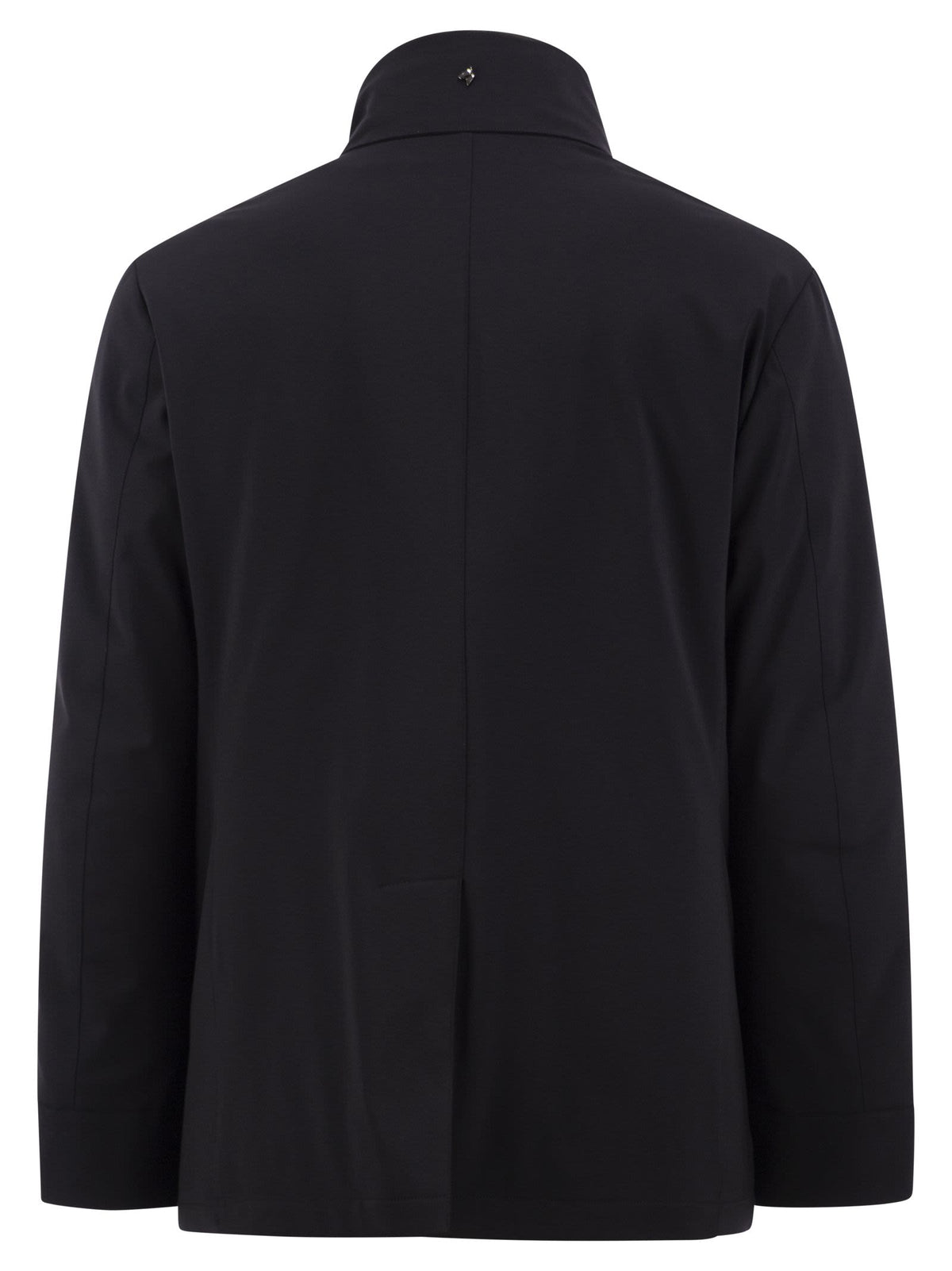 Montecore Men Double-Breasted Technical Fabric Jacket With Detachable Inner Bib MONTECORE