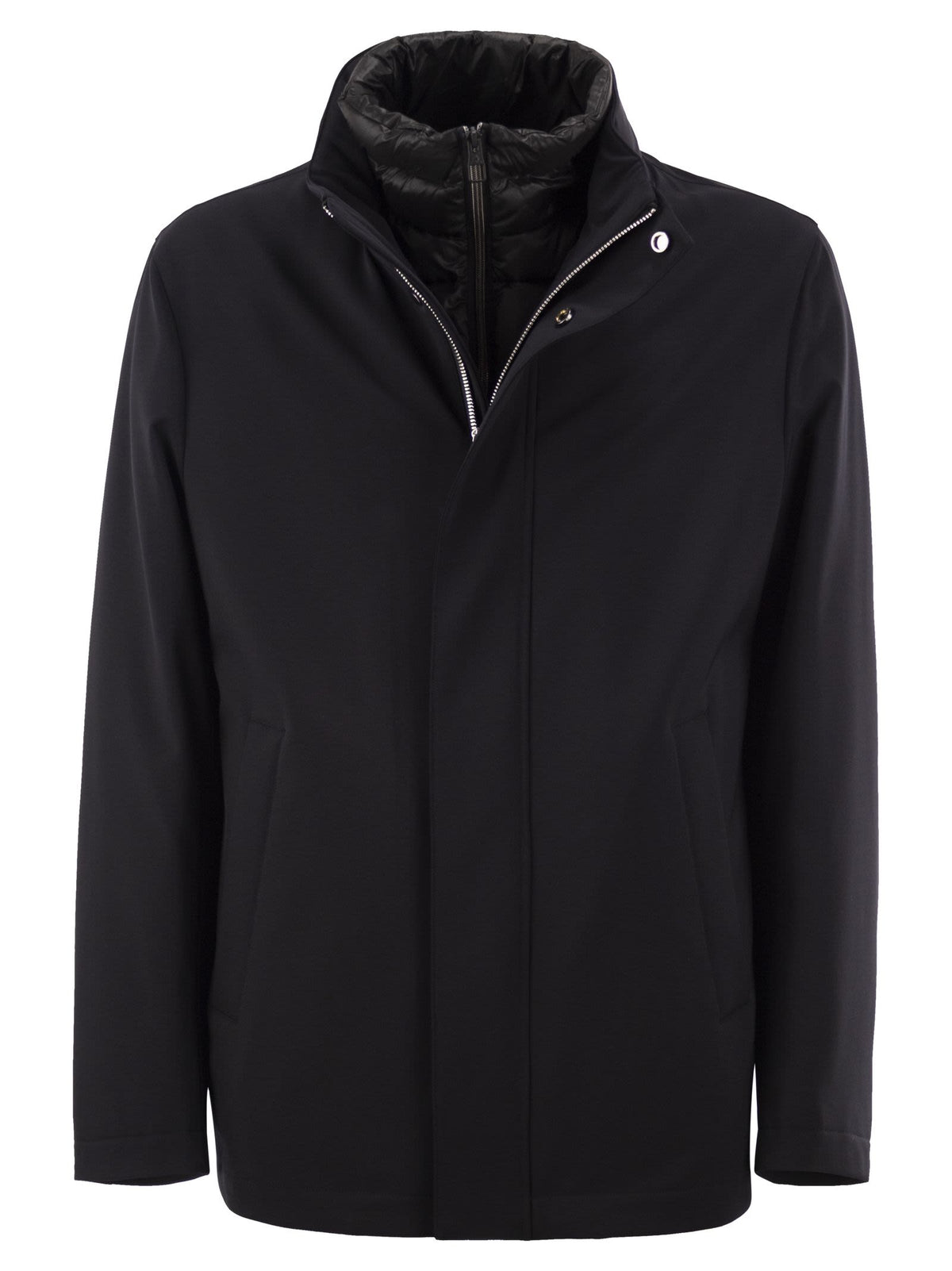 Montecore Men Stretch Technical Fabric Jacket With Detachable Inner Bib MONTECORE