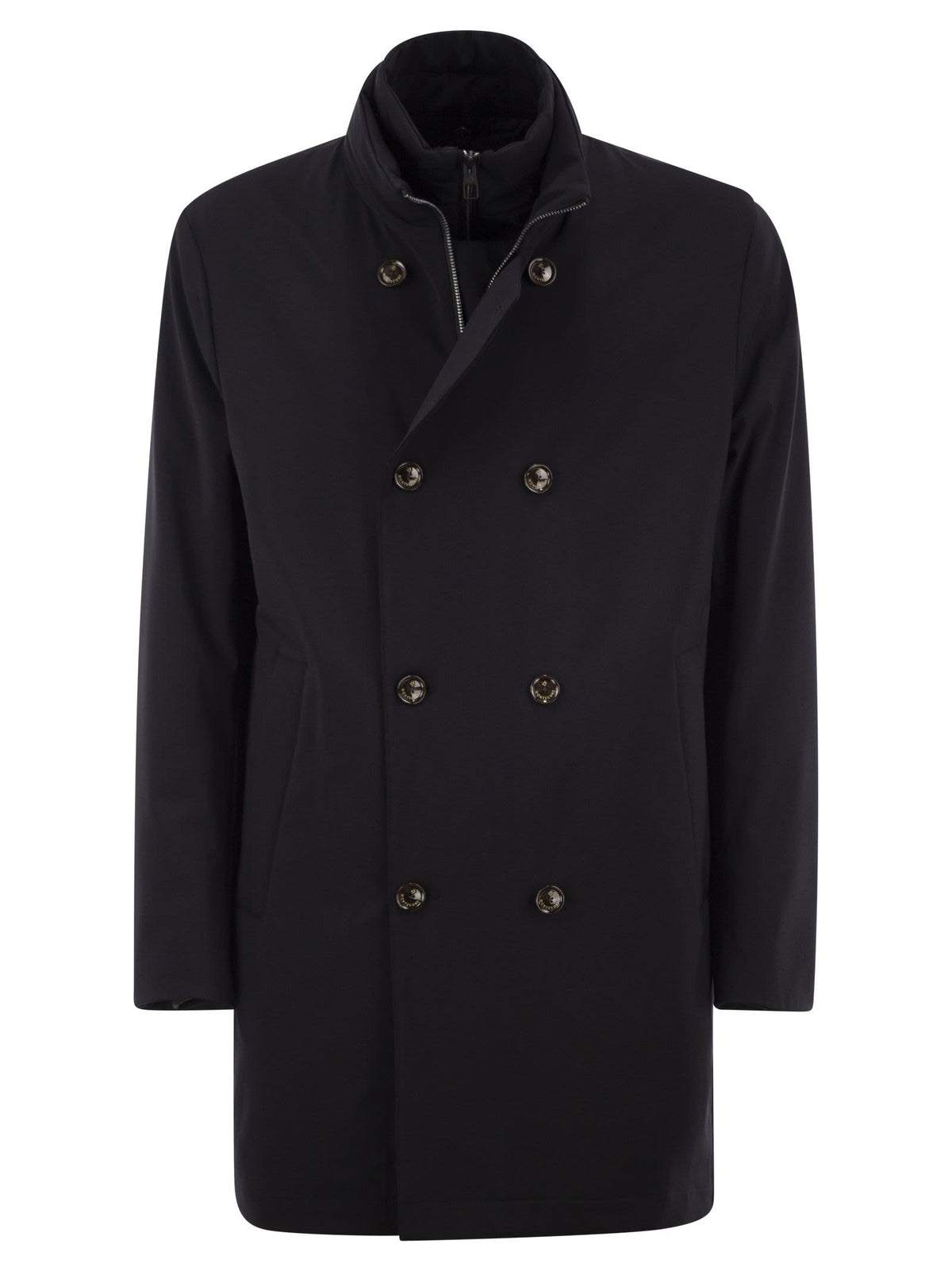Montecore Men Double-Breasted Coat With Detachable Inner Bib And Down Padding MONTECORE