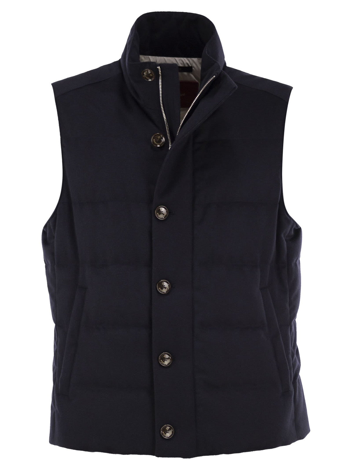 Montecore Men Wool, Silk And Cashmere Blend Padded Gilet MONTECORE