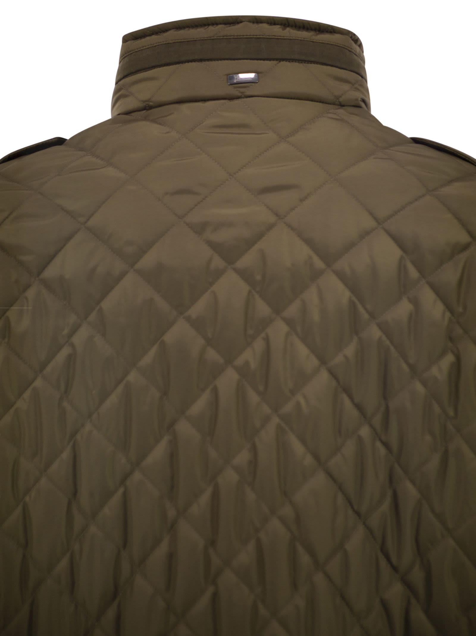 Herno Men Field Jacket With Diamond Quilting HERNO