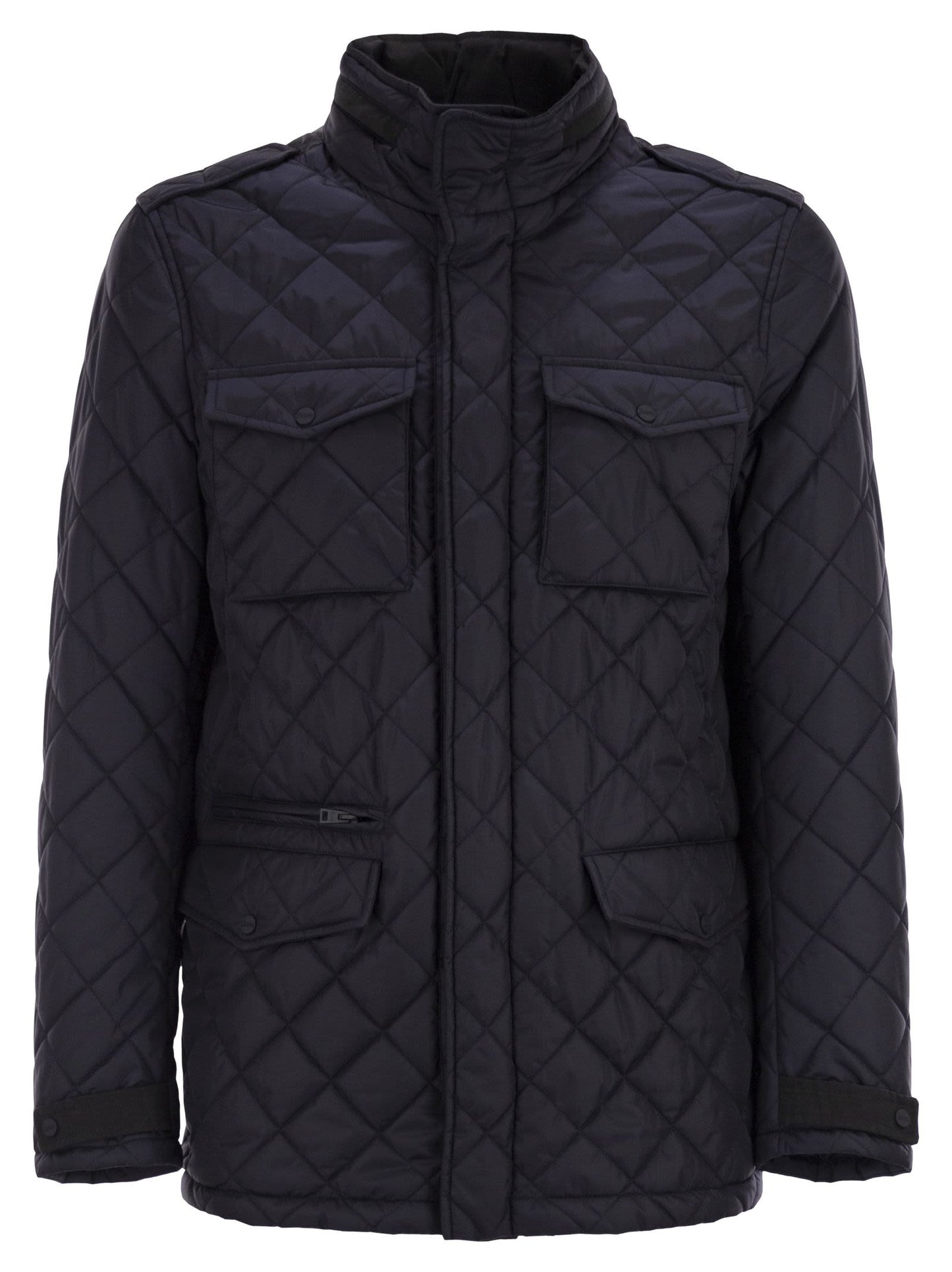 Herno Men Field Jacket With Diamond Quilting HERNO