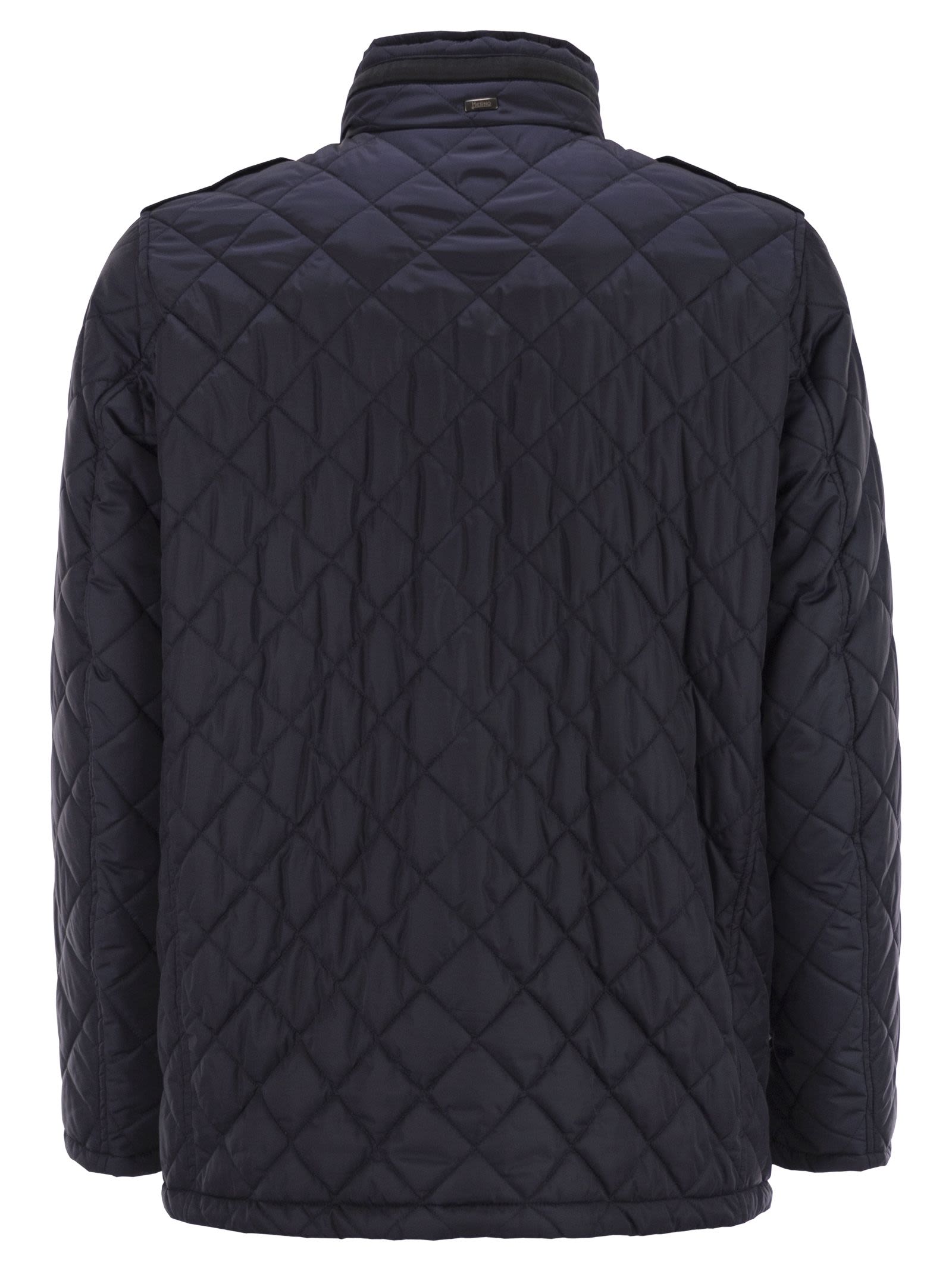 Herno Men Field Jacket With Diamond Quilting HERNO