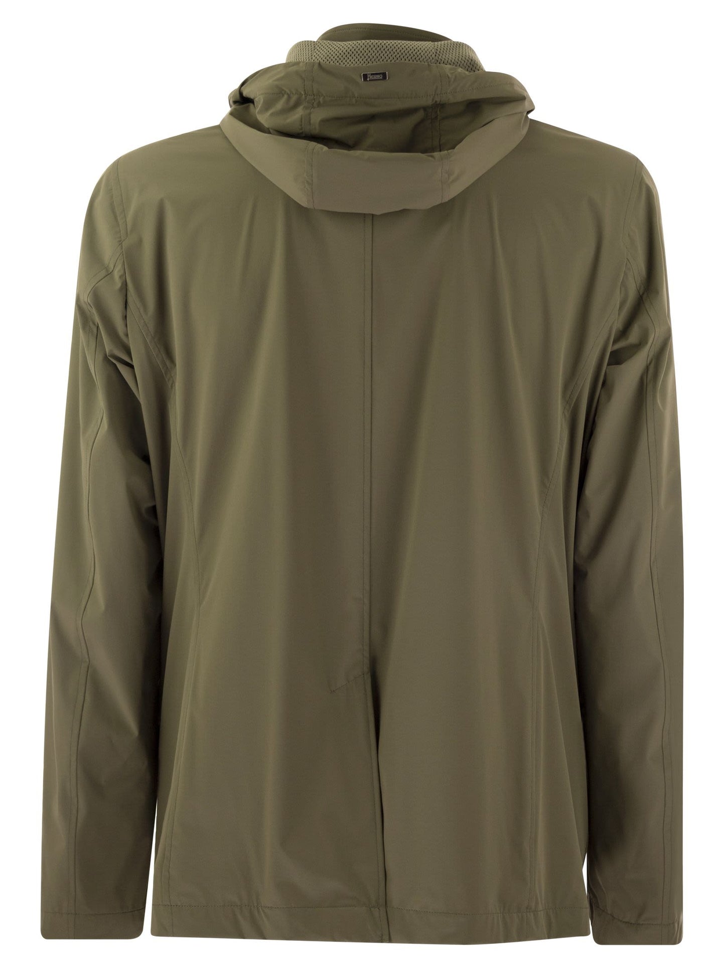 Herno Men Technical Fabric Jacket With Hood HERNO