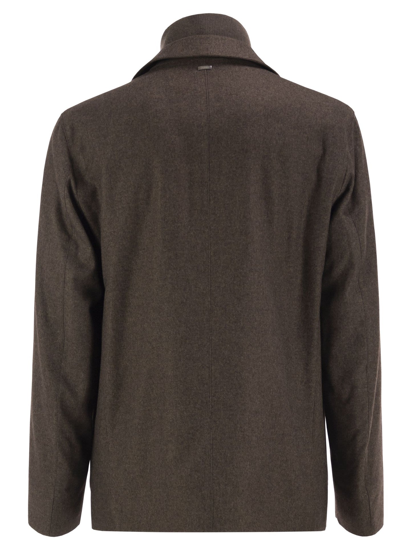 Herno Men Silk And Cashmere Tailored Jacket With Removable Inner Bib HERNO