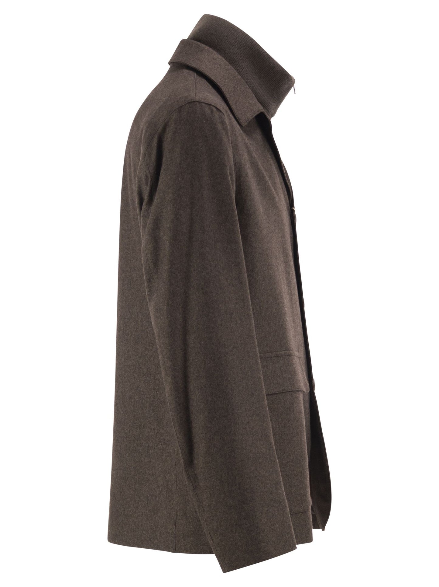 Herno Men Silk And Cashmere Tailored Jacket With Removable Inner Bib HERNO