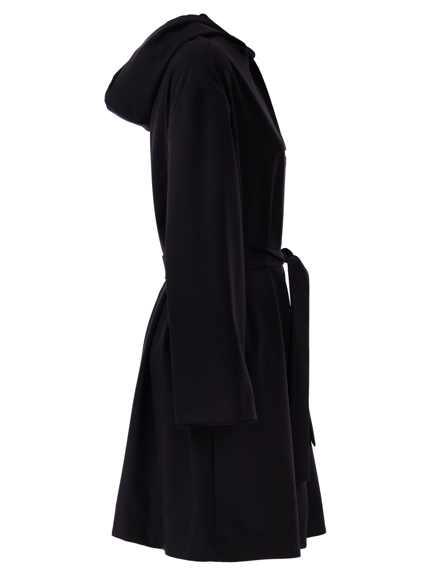 Herno Women Reversible Coat With Hood In Stretch Wool And Nylon HERNO