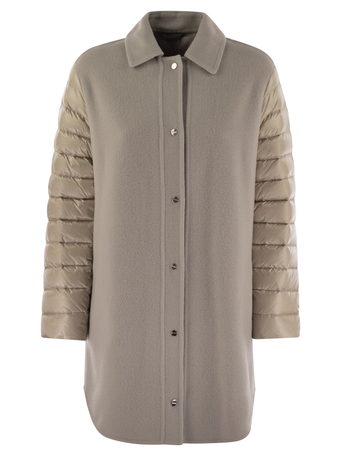 Herno Women Coat With Down Sleeves HERNO