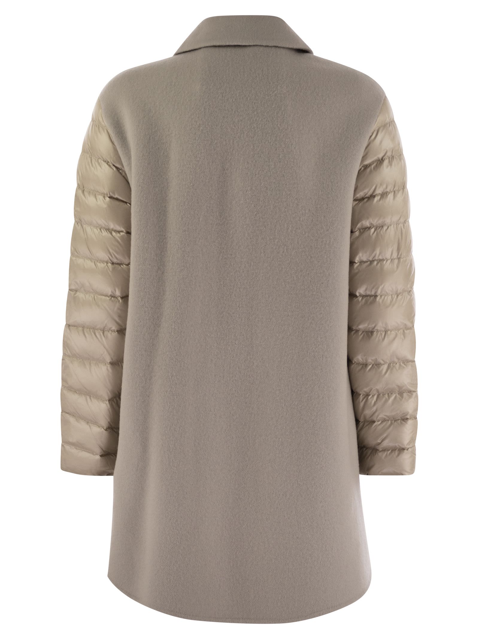 Herno Women Coat With Down Sleeves HERNO