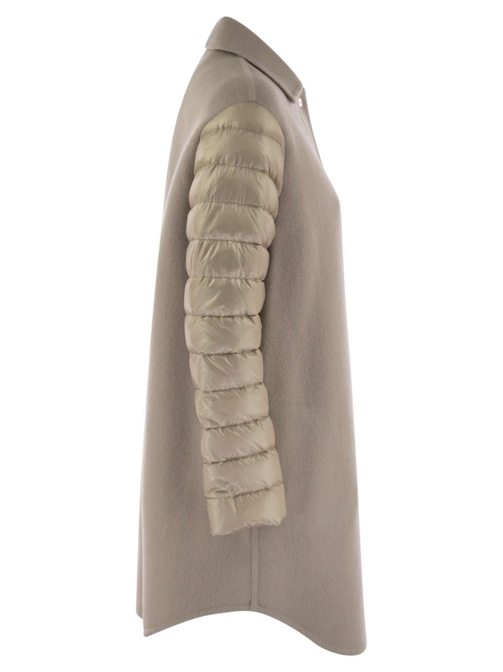 Herno Women Coat With Down Sleeves HERNO