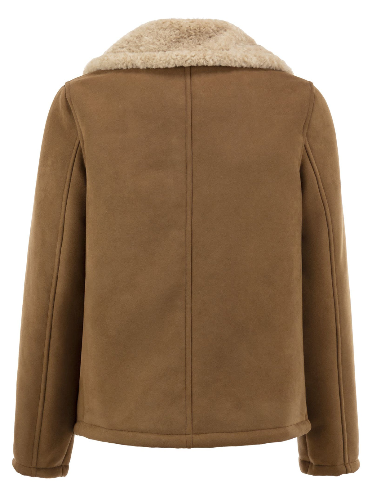 Herno Women Faux Shearling Jacket With Double-Breasted Fastening HERNO