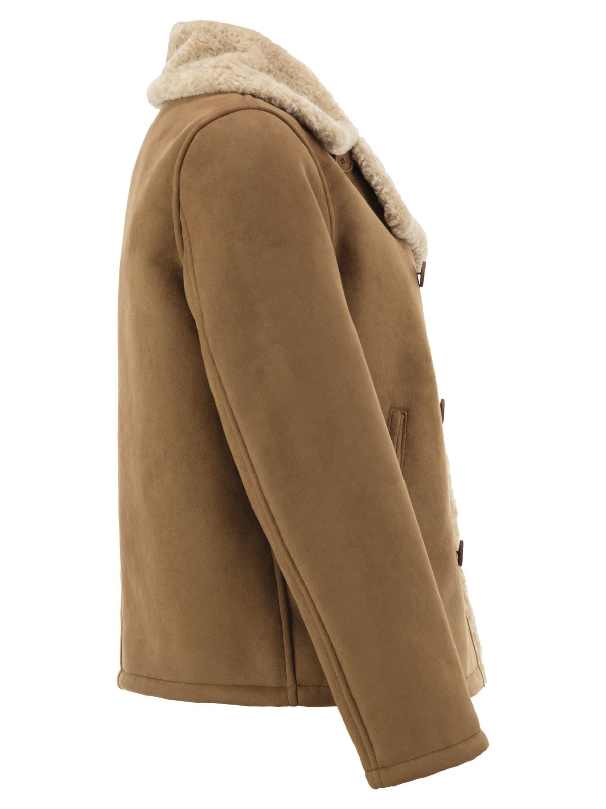 Herno Women Faux Shearling Jacket With Double-Breasted Fastening HERNO