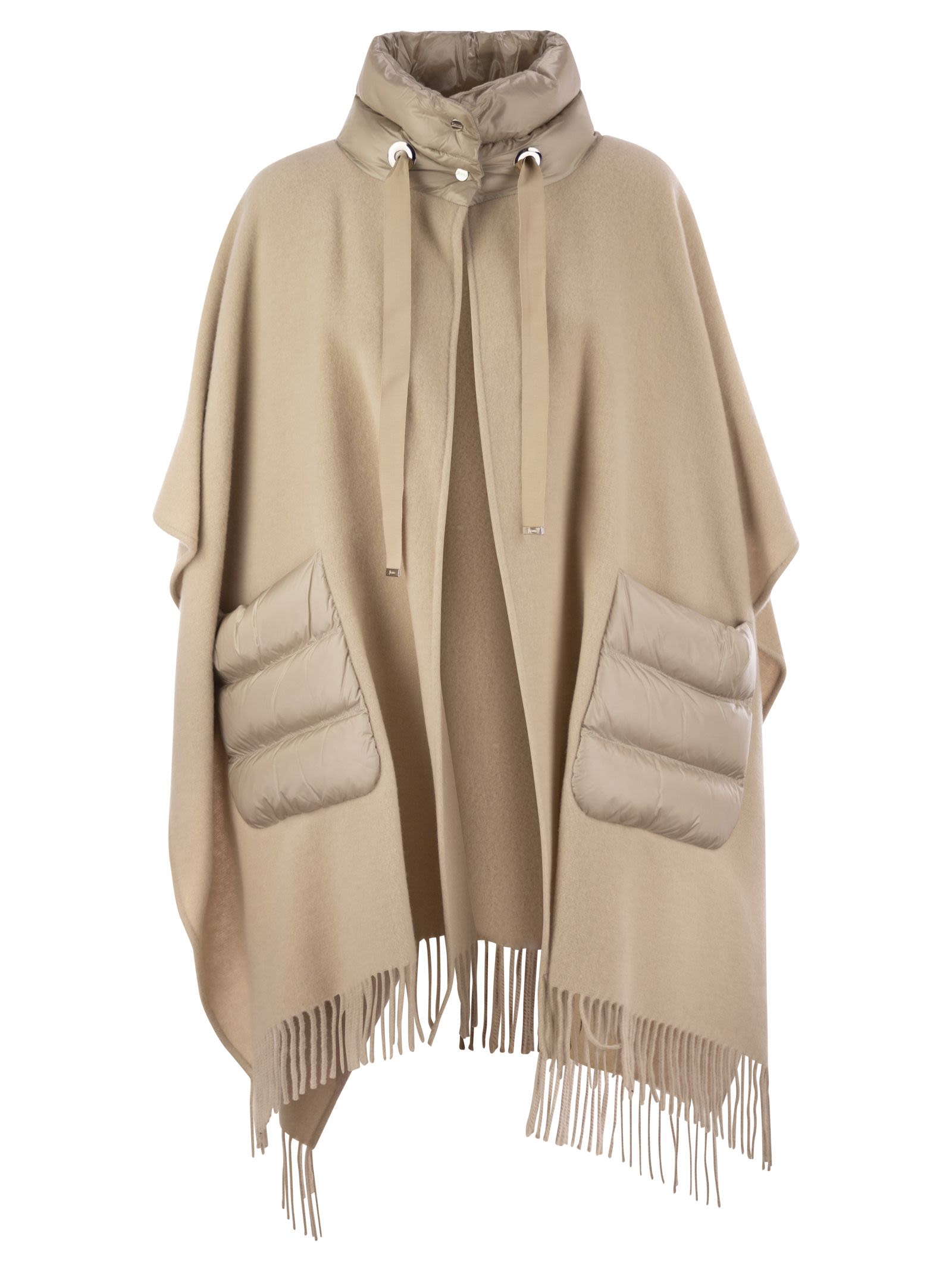 Herno Women Poncho Resort In Warmy E Nylon Ultralight HERNO