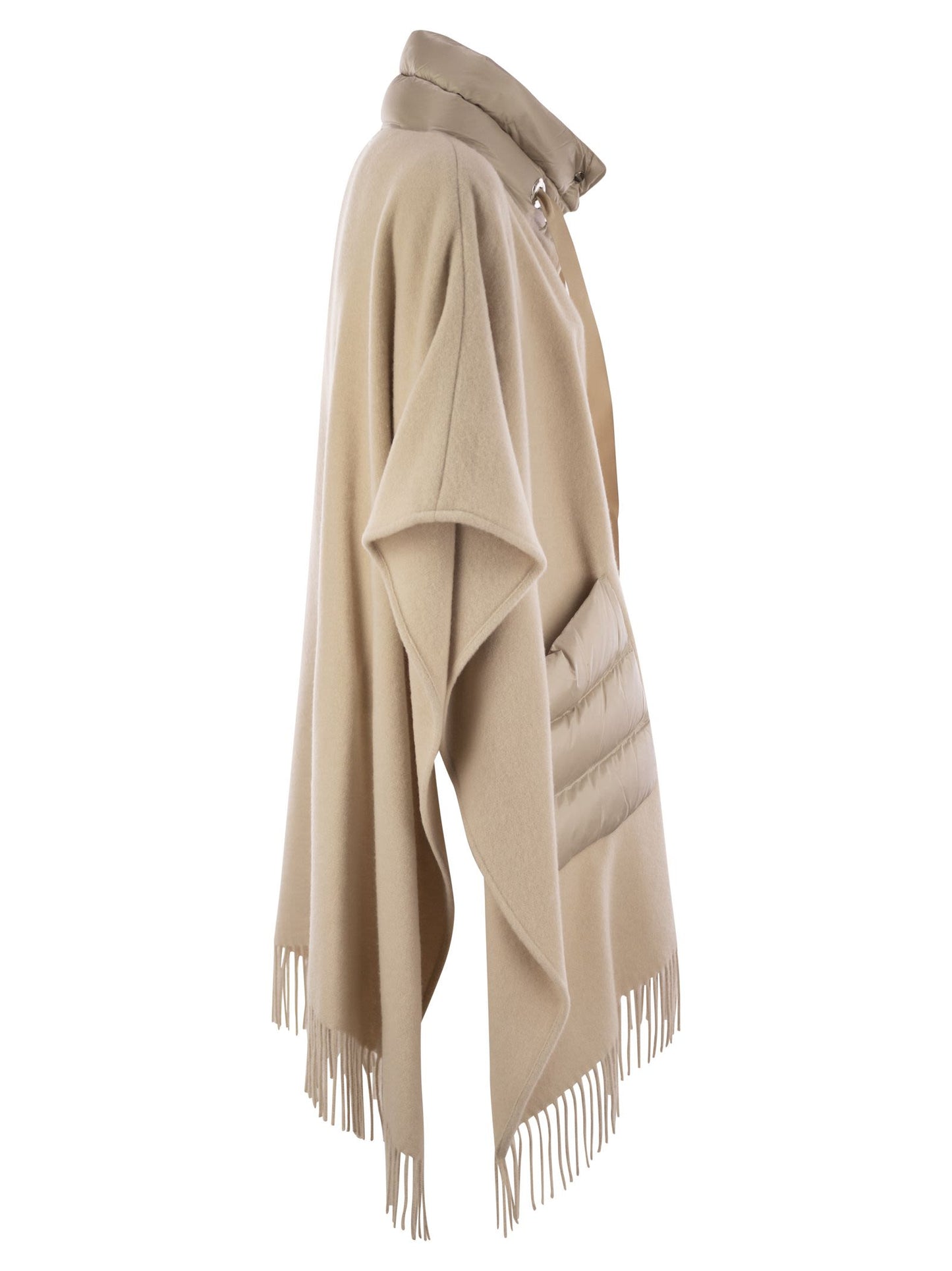 Herno Women Poncho Resort In Warmy E Nylon Ultralight HERNO