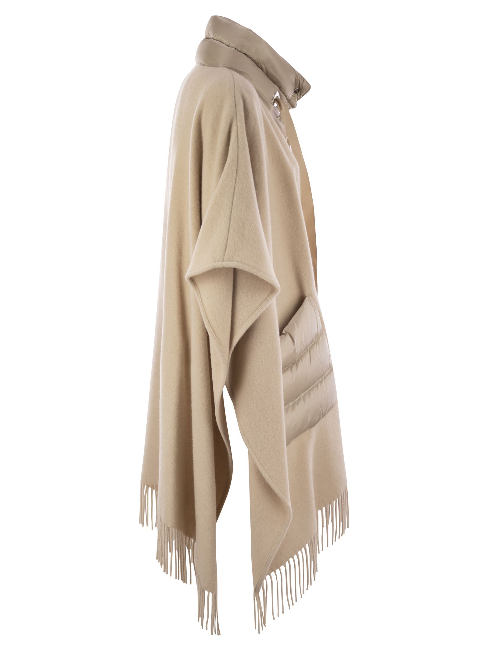 Herno Women Poncho Resort In Warmy E Nylon Ultralight HERNO